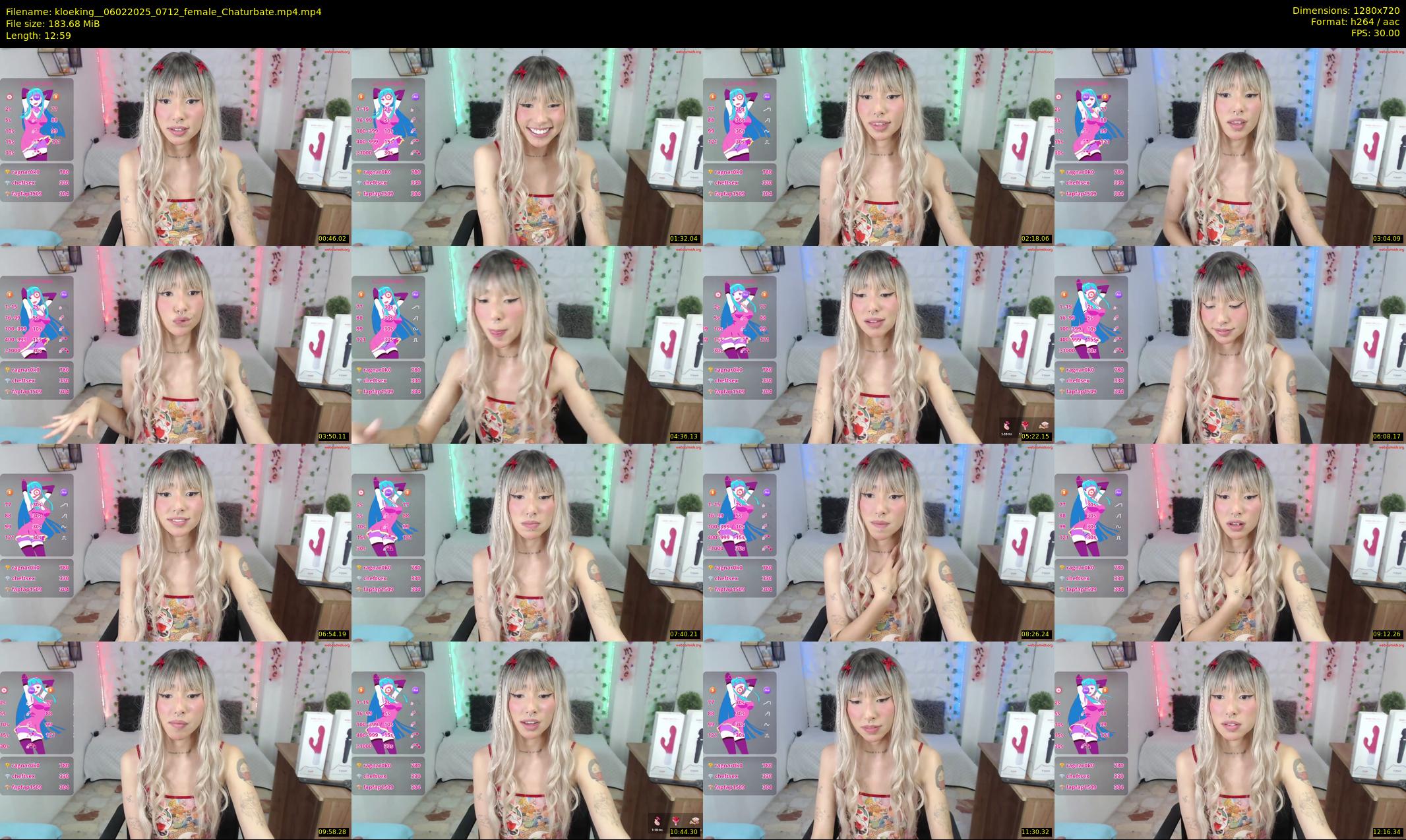 kloeking_ — 13 minute Chaturbate female cam show recording, 720p, Feb 6, 2025