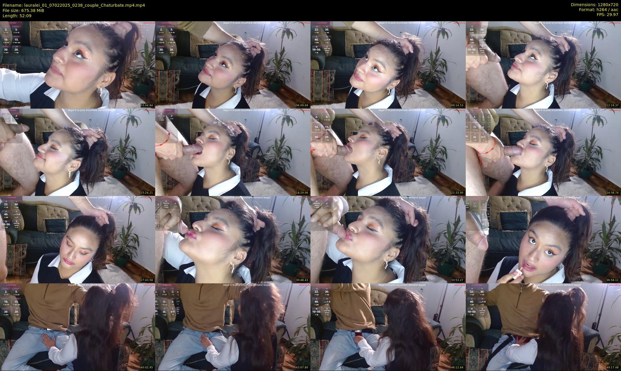 lauralei_01 — 53 minute Chaturbate couple cam show recording, 720p, Feb 7, 2025
