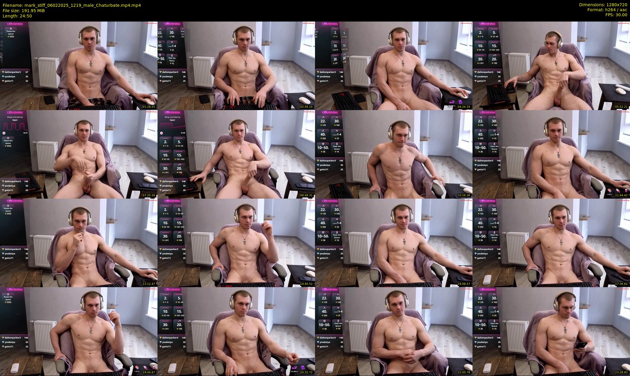 mark_stiff — 25 minute Chaturbate male cam show recording, 720p, Feb 6, 2025