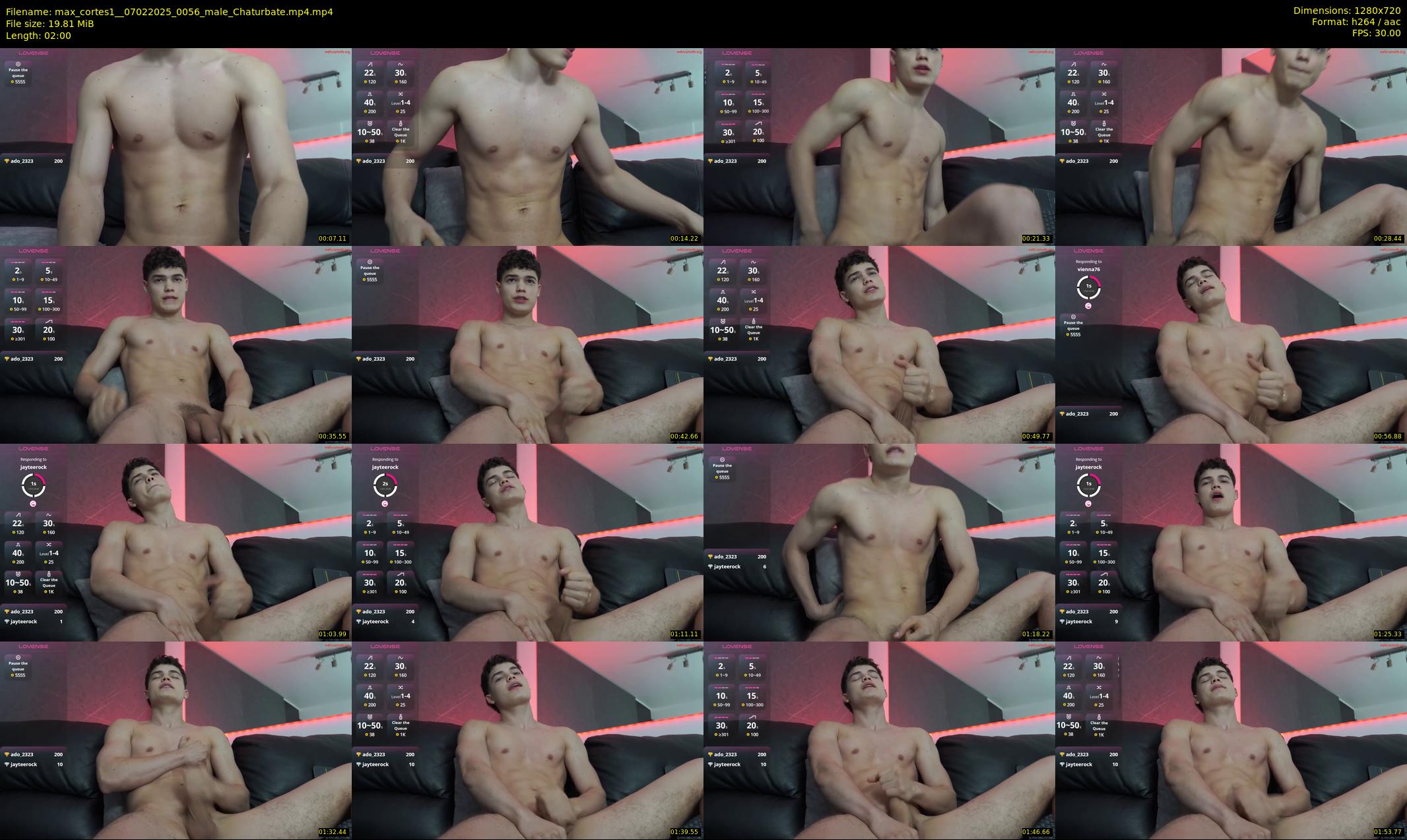max_cortes1_ — 2 minute Chaturbate male cam show recording, 720p, Feb 7, 2025