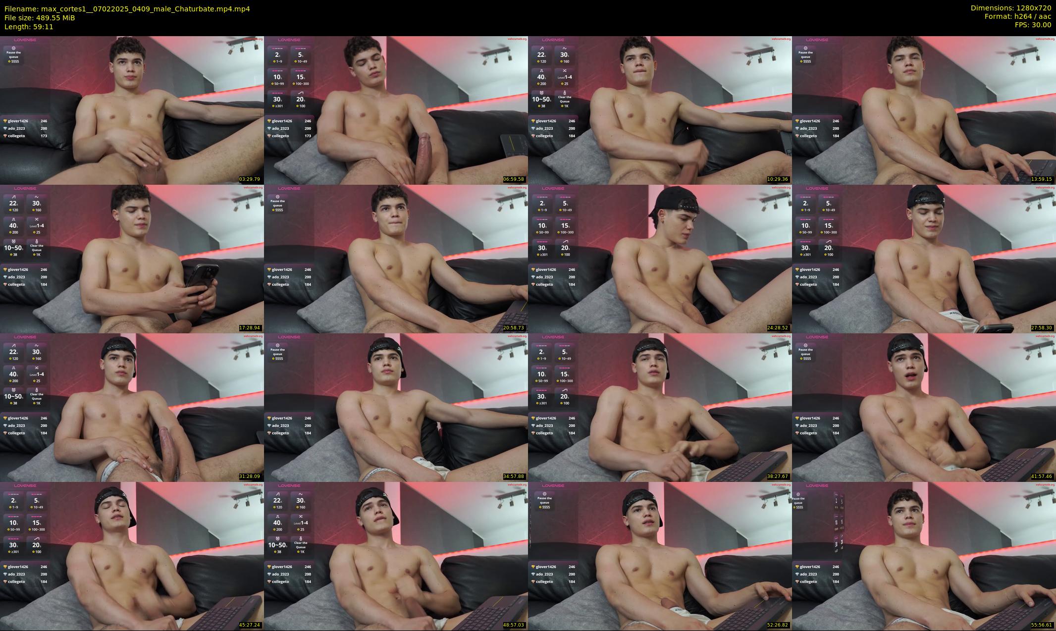 max_cortes1_ — 60 minute Chaturbate male cam show recording, 720p, Feb 7, 2025