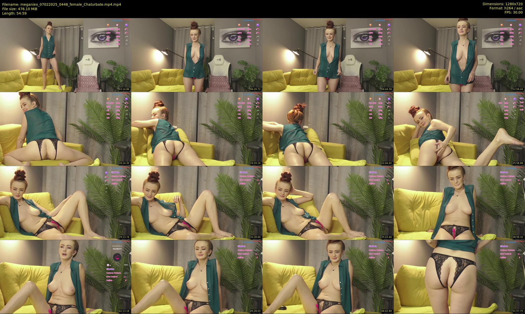 meganiex — 55 minute Chaturbate female cam show recording, 720p, Feb 7, 2025