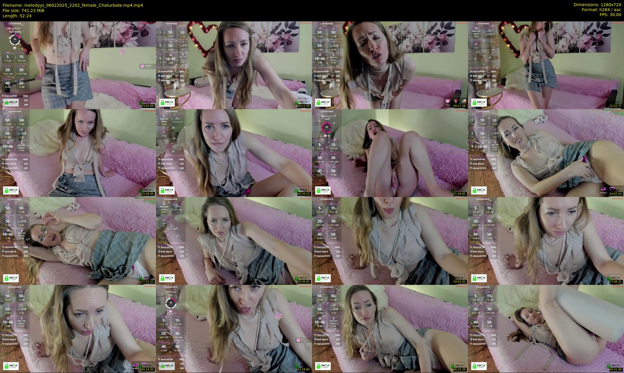 melodyys — 53 minute Chaturbate female cam show recording, 720p, Feb 6, 2025
