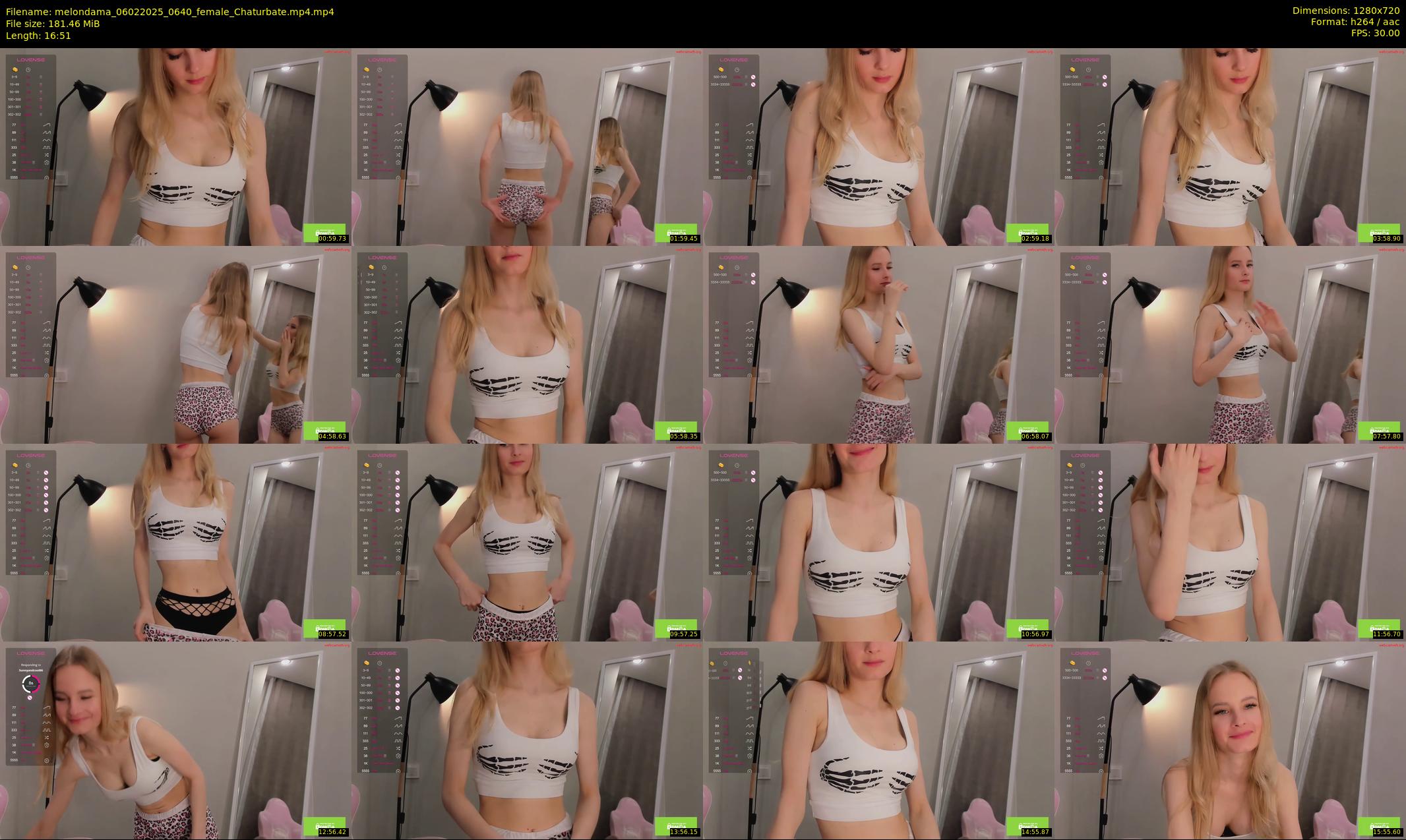 melondama — 17 minute Chaturbate female cam show recording, 720p, Feb 6, 2025