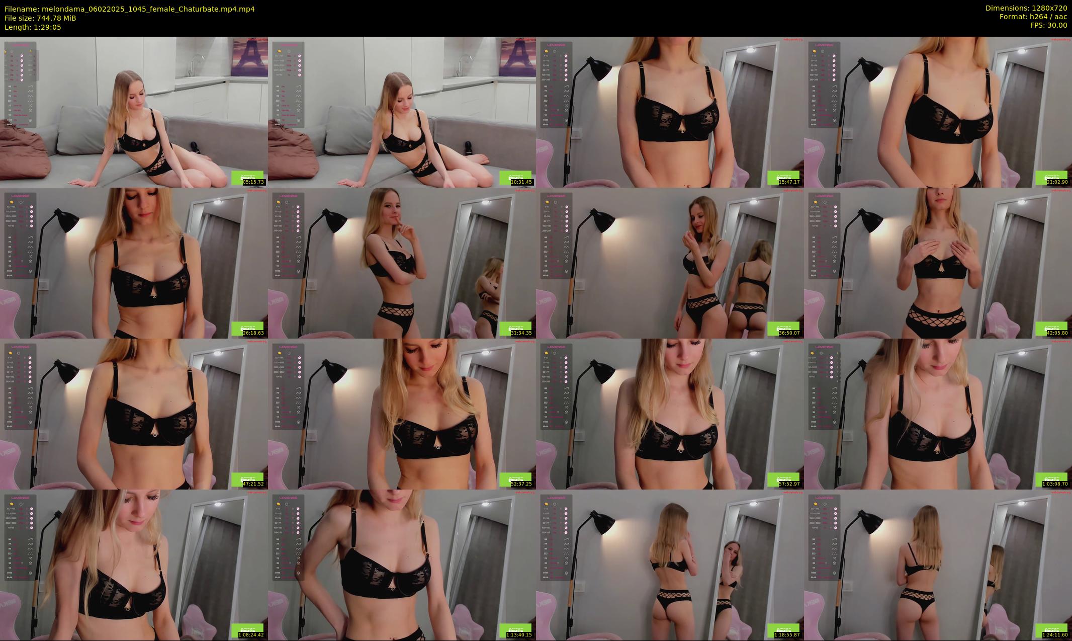 melondama — 90 minute Chaturbate female cam show recording, 720p, Feb 6, 2025