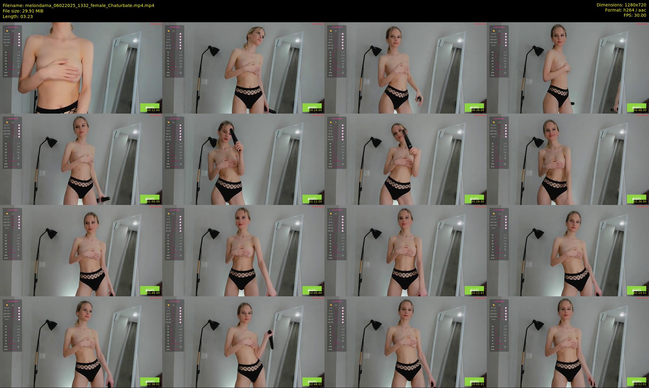 melondama — 4 minute Chaturbate female cam show recording, 720p, Feb 6, 2025