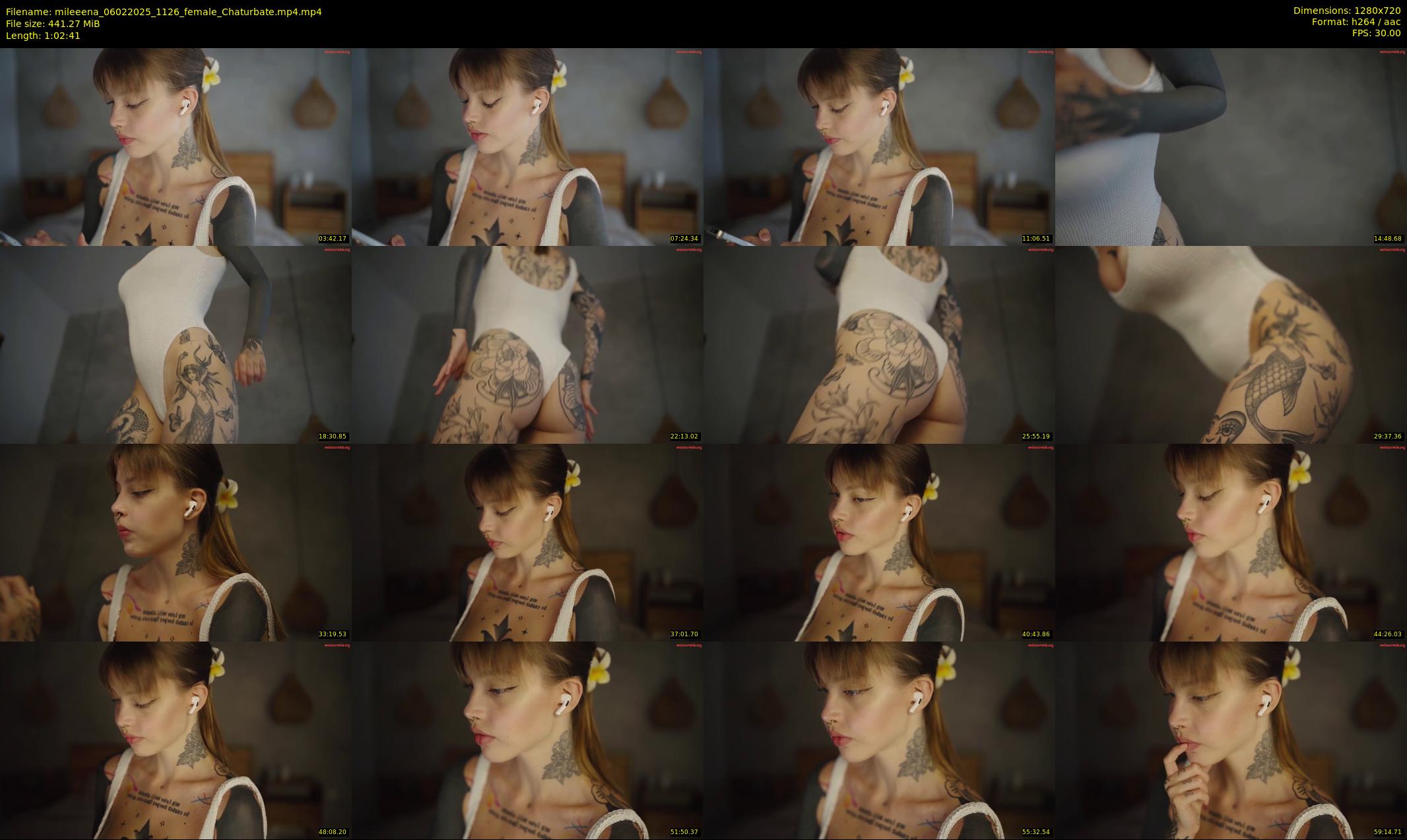 mileeena — 63 minute Chaturbate female cam show recording, 720p, Feb 6, 2025
