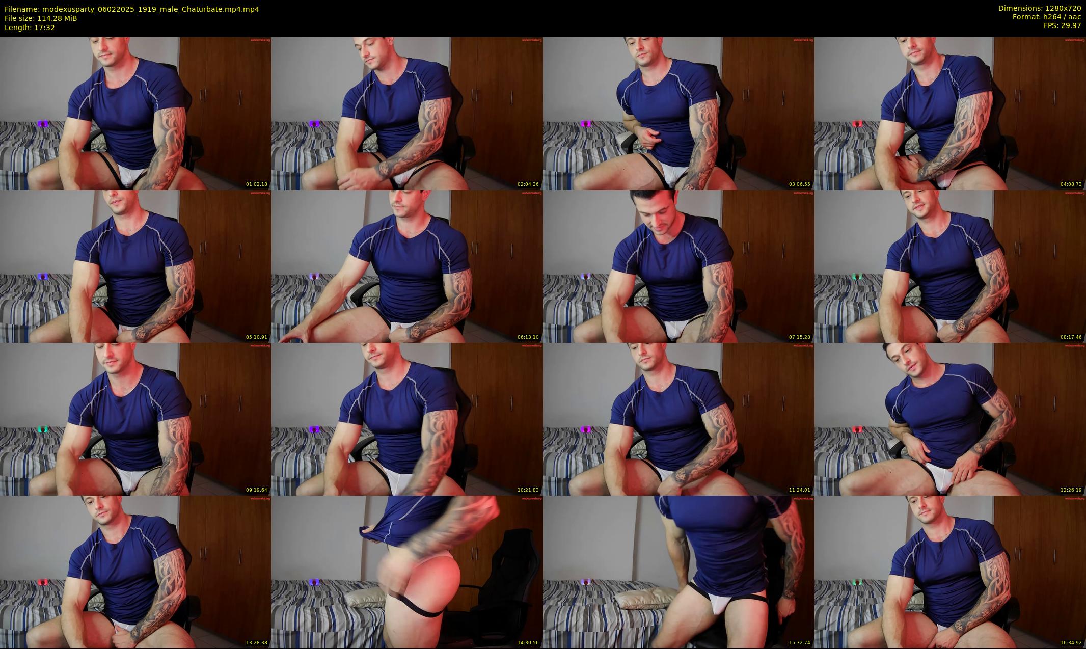 modexusparty — 18 minute Chaturbate male cam show recording, 720p, Feb 6, 2025