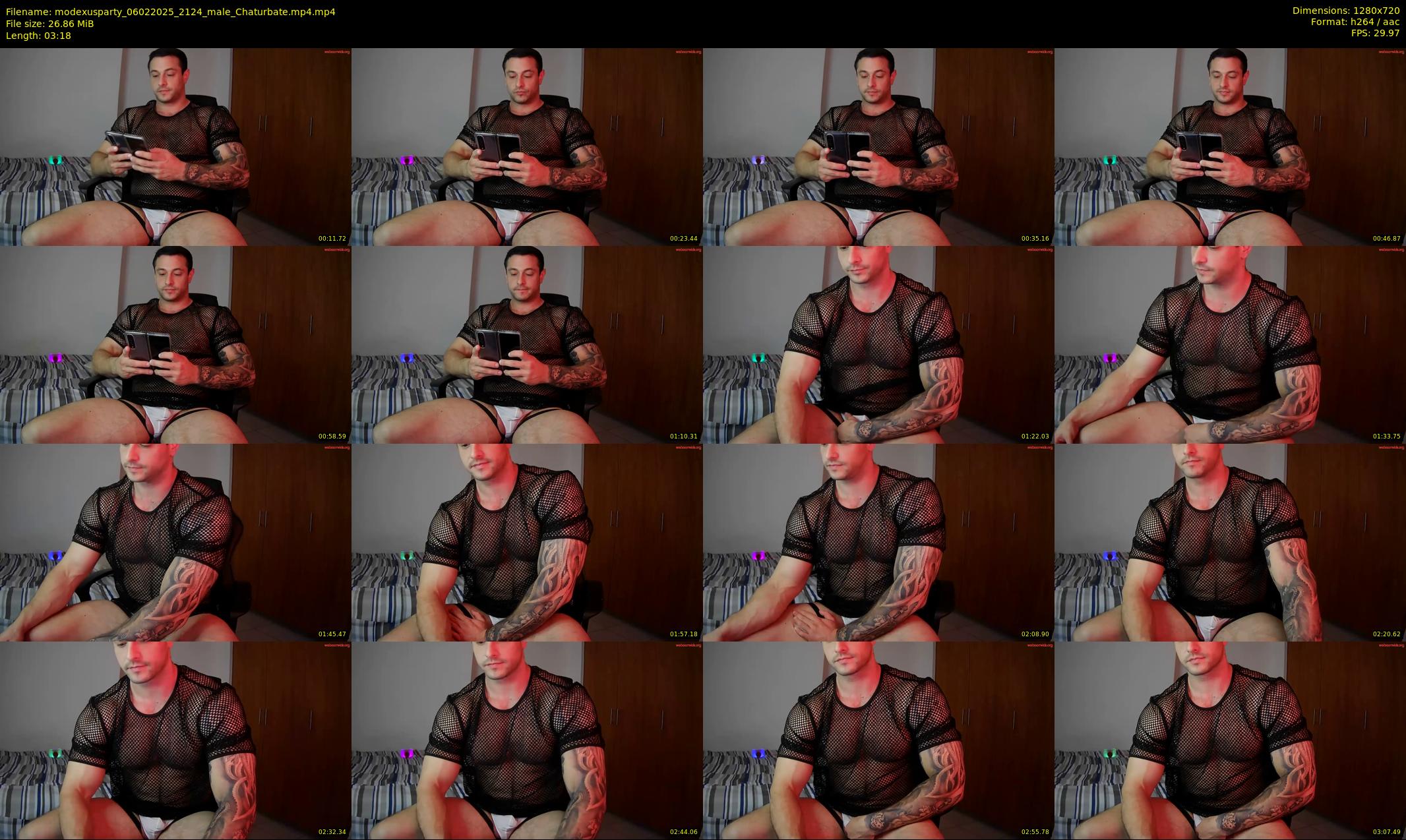 modexusparty — 4 minute Chaturbate male cam show recording, 720p, Feb 6, 2025