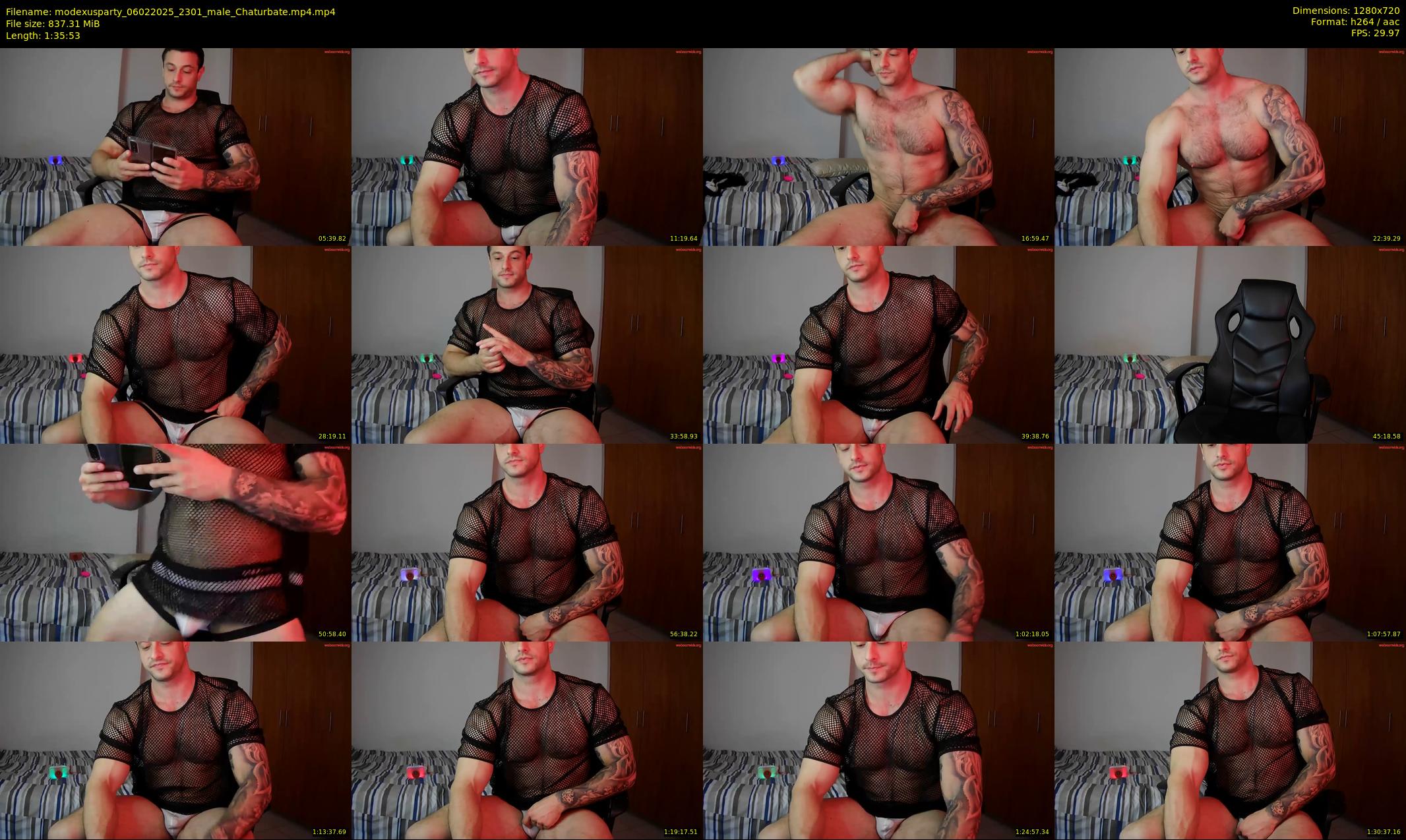 modexusparty — 96 minute Chaturbate male cam show recording, 720p, Feb 6, 2025