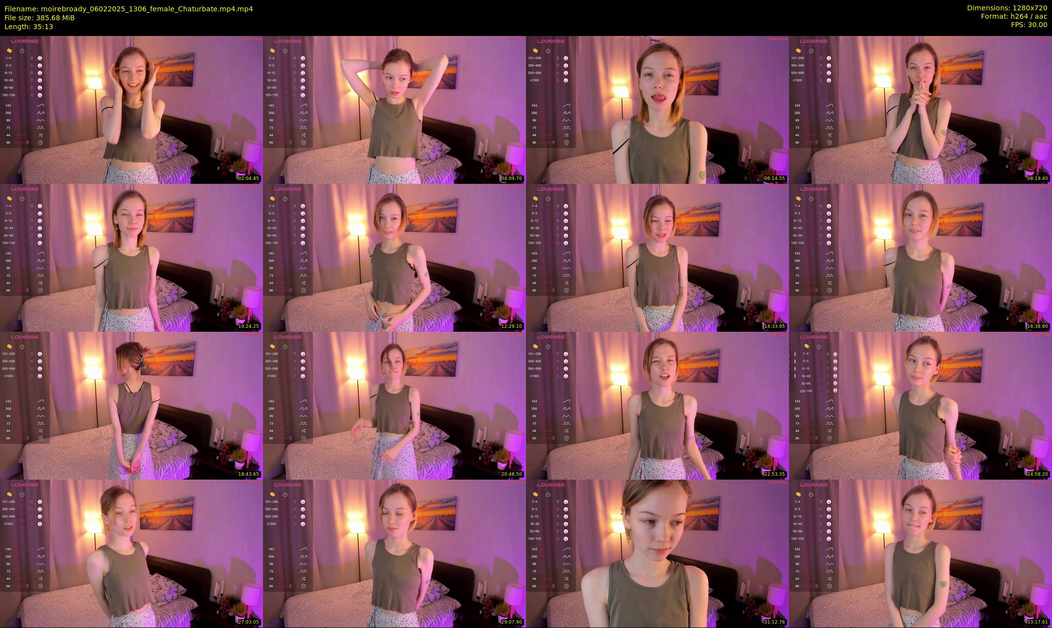 moirebroady — 36 minute Chaturbate female cam show recording, 720p, Feb 6, 2025