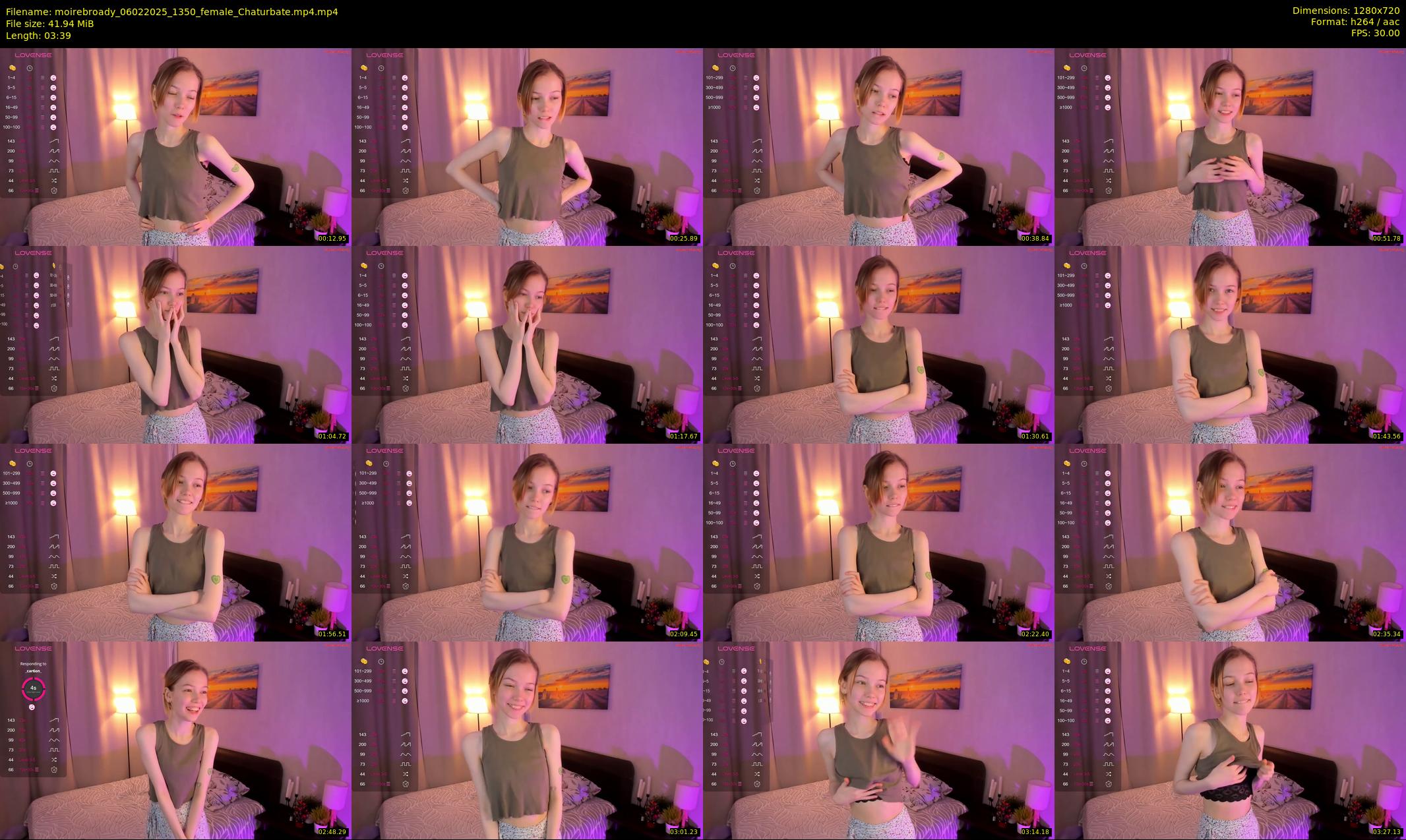 moirebroady — 4 minute Chaturbate female cam show recording, 720p, Feb 6, 2025