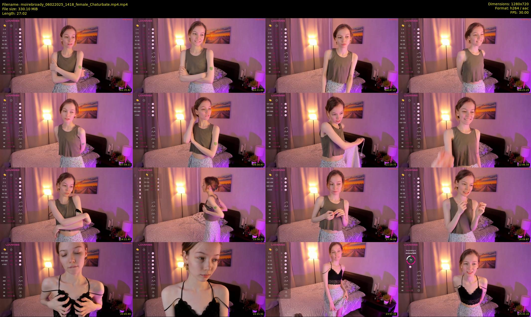 moirebroady — 28 minute Chaturbate female cam show recording, 720p, Feb 6, 2025