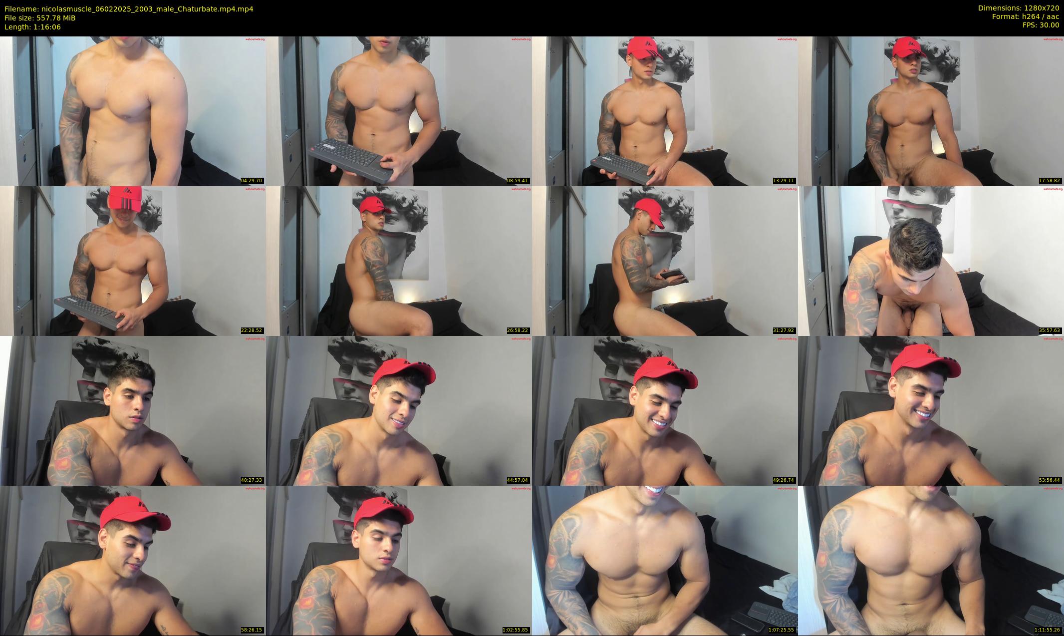 nicolasmuscle — 77 minute Chaturbate male cam show recording, 720p, Feb 6, 2025