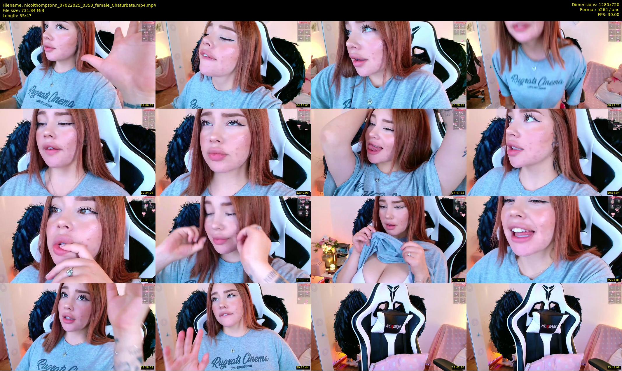 nicolthompsonn — 36 minute Chaturbate female cam show recording, 720p, Feb 7, 2025