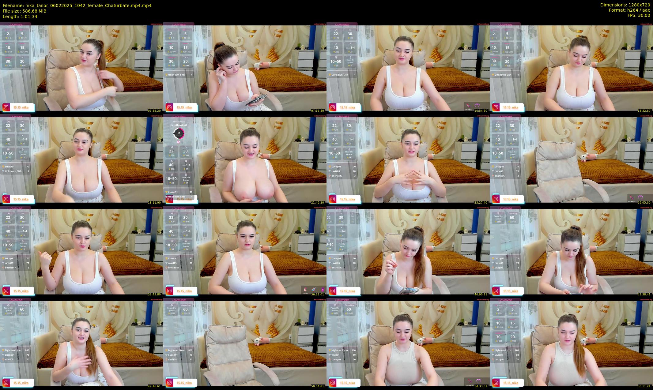 nika_tailor — 62 minute Chaturbate female cam show recording, 720p, Feb 6, 2025