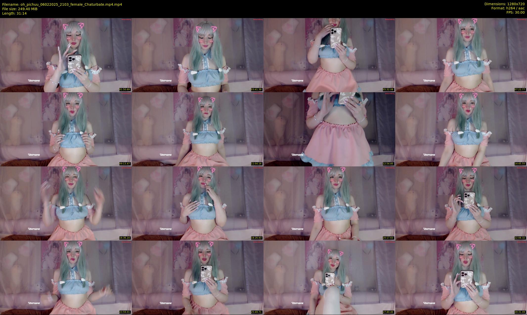 oh_pichuu — 32 minute Chaturbate female cam show recording, 720p, Feb 6, 2025