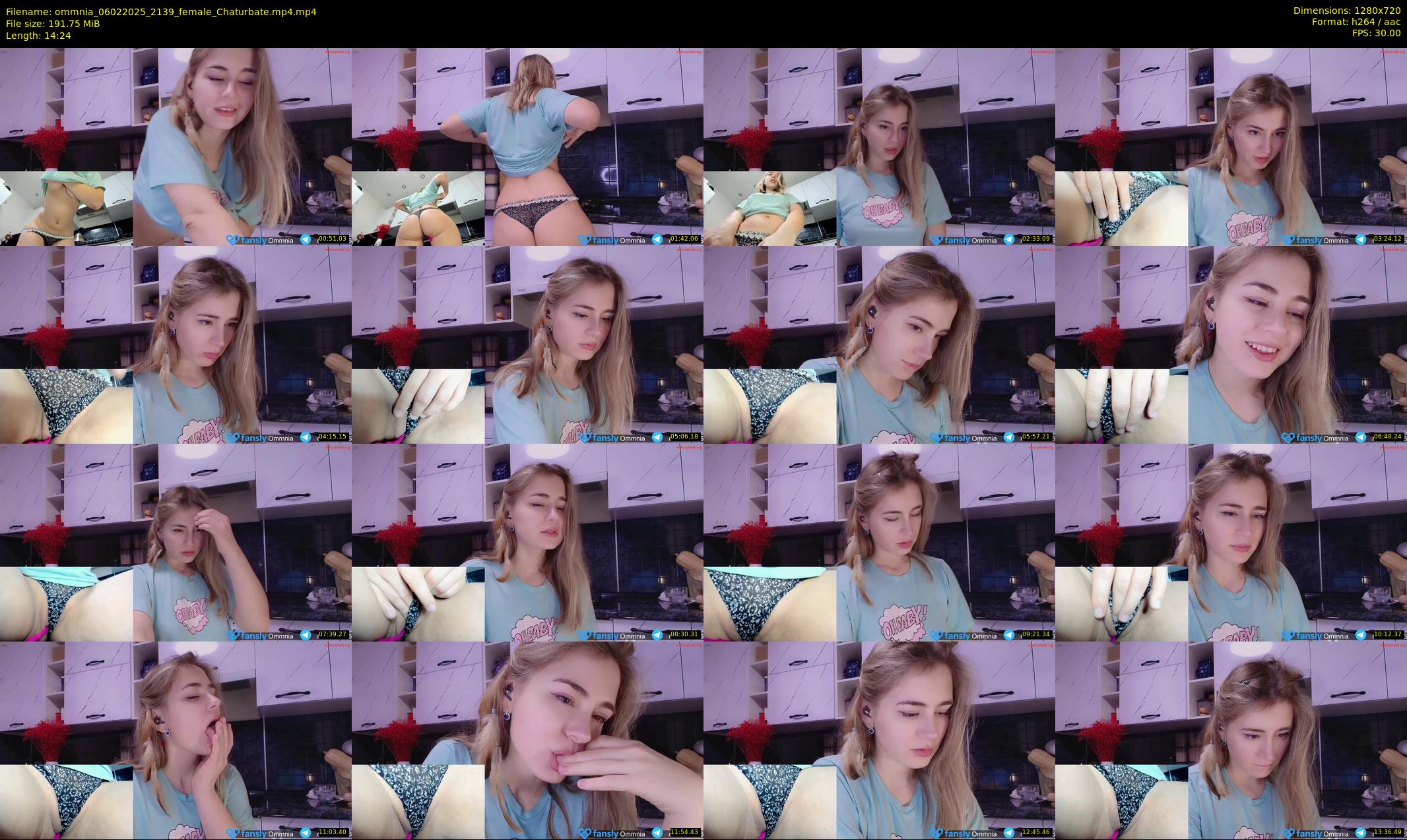 ommnia — 15 minute Chaturbate female cam show recording, 720p, Feb 6, 2025