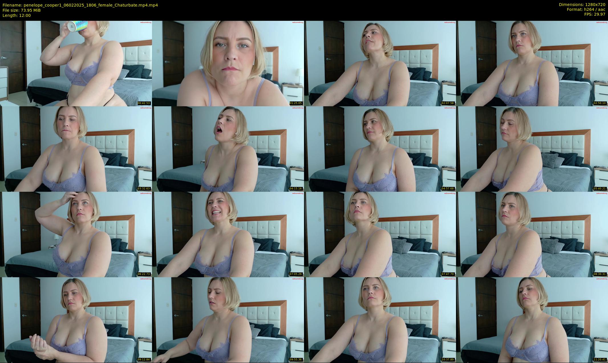 penelope_cooper1 — 12 minute Chaturbate female cam show recording, 720p, Feb 6, 2025