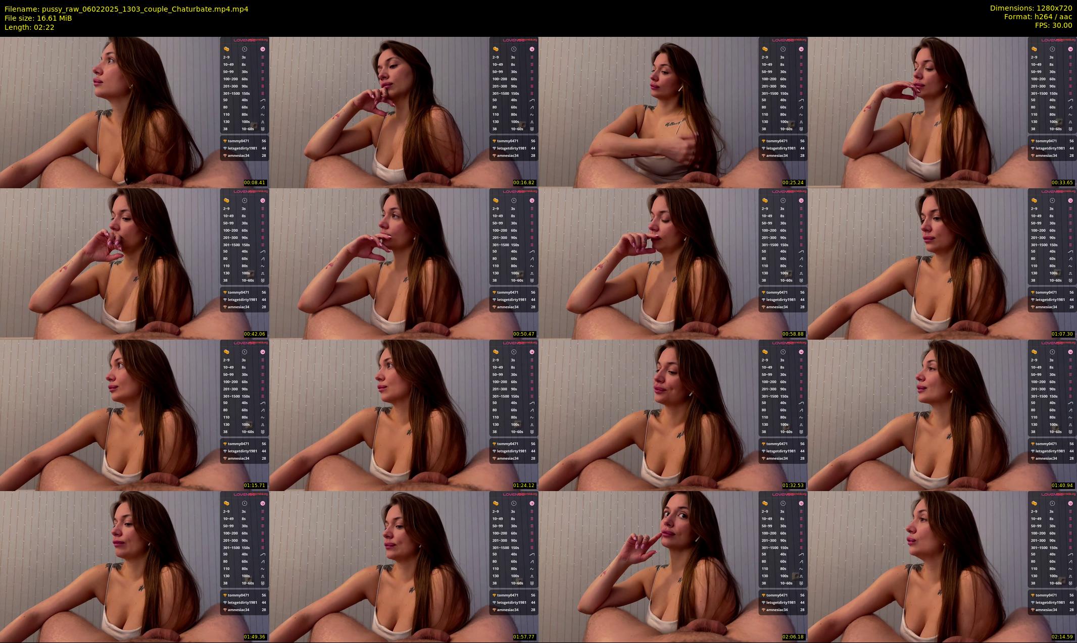 pussy_raw — 3 minute Chaturbate couple cam show recording, 720p, Feb 6, 2025