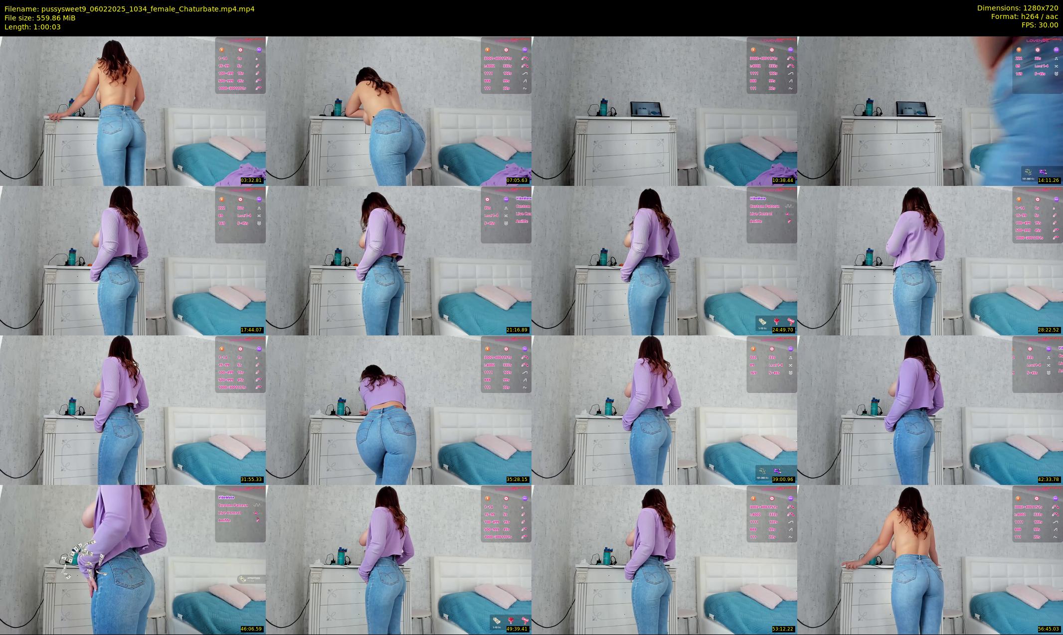 pussysweet9 — 61 minute Chaturbate female cam show recording, 720p, Feb 6, 2025