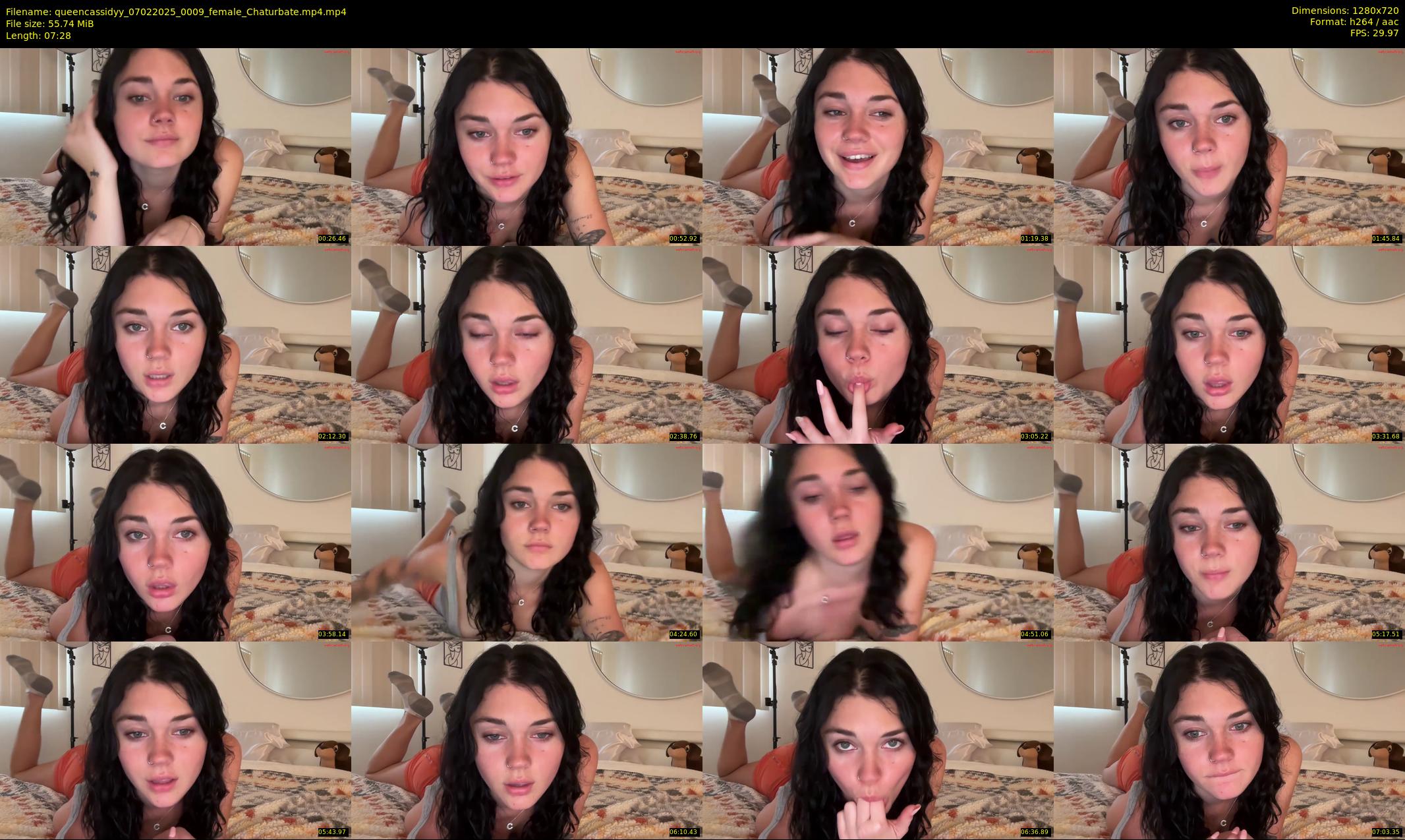 queencassidyy — 8 minute Chaturbate female cam show recording, 720p, Feb 7, 2025