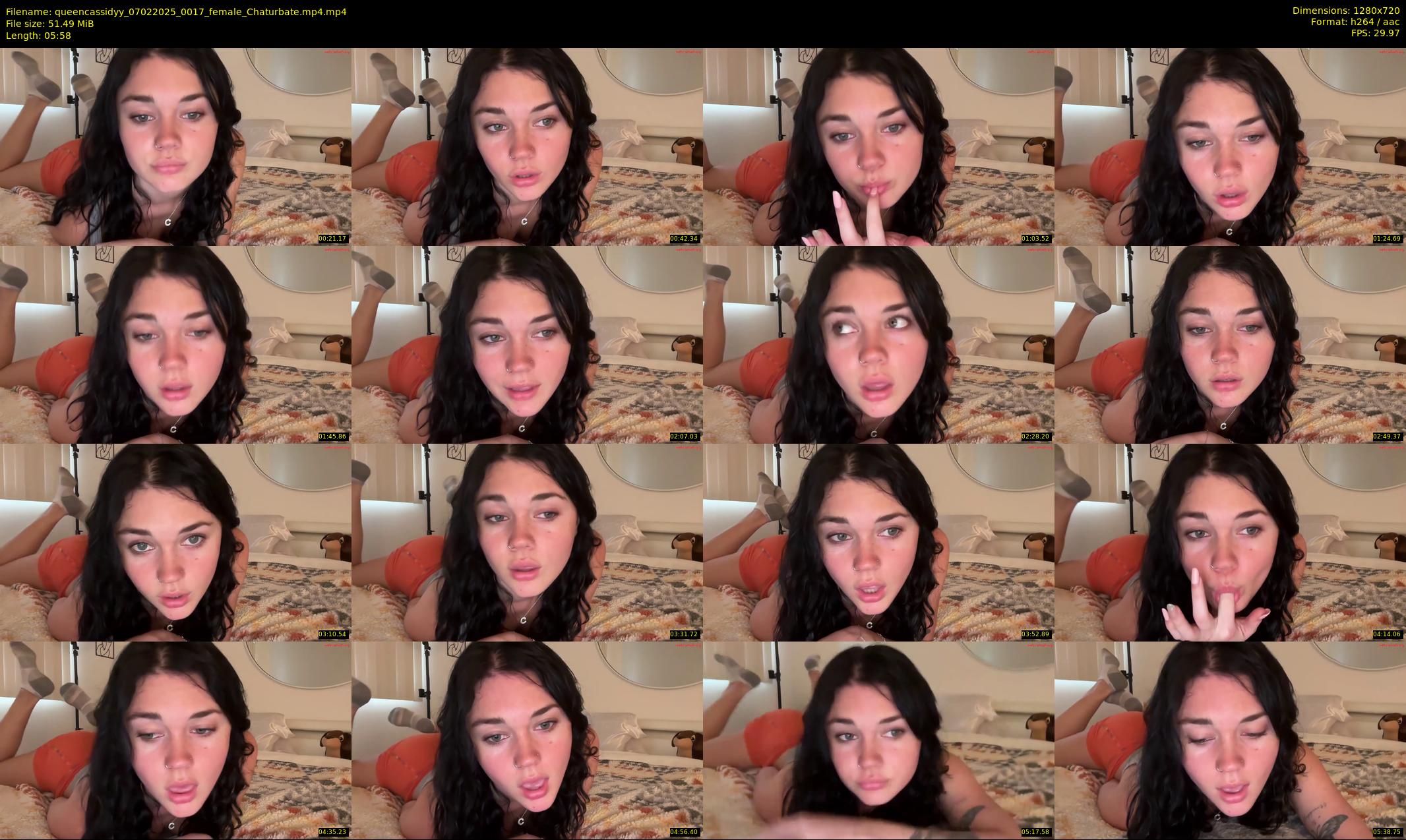 queencassidyy — 6 minute Chaturbate female cam show recording, 720p, Feb 7, 2025