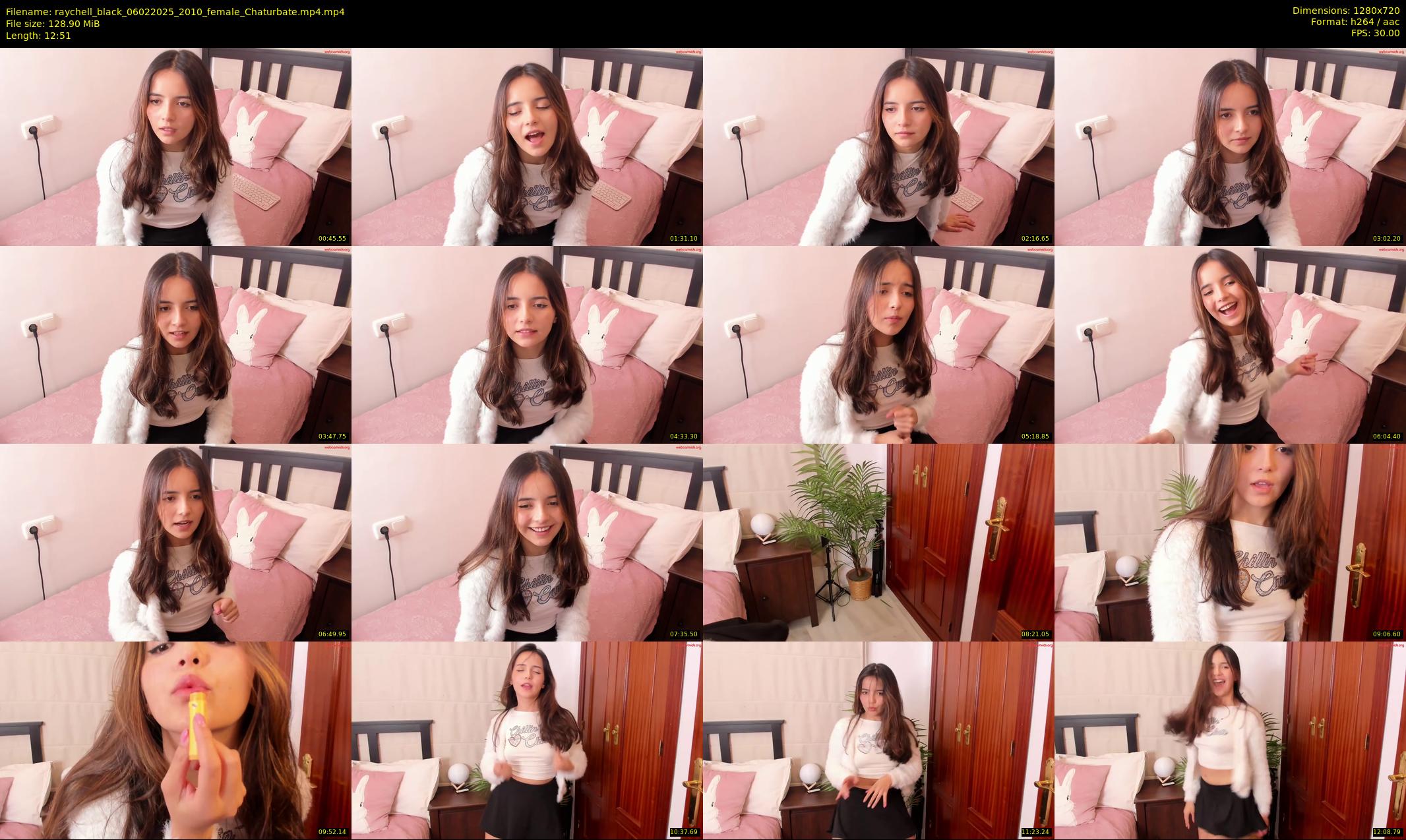 raychell_black — 13 minute Chaturbate female cam show recording, 720p, Feb 6, 2025