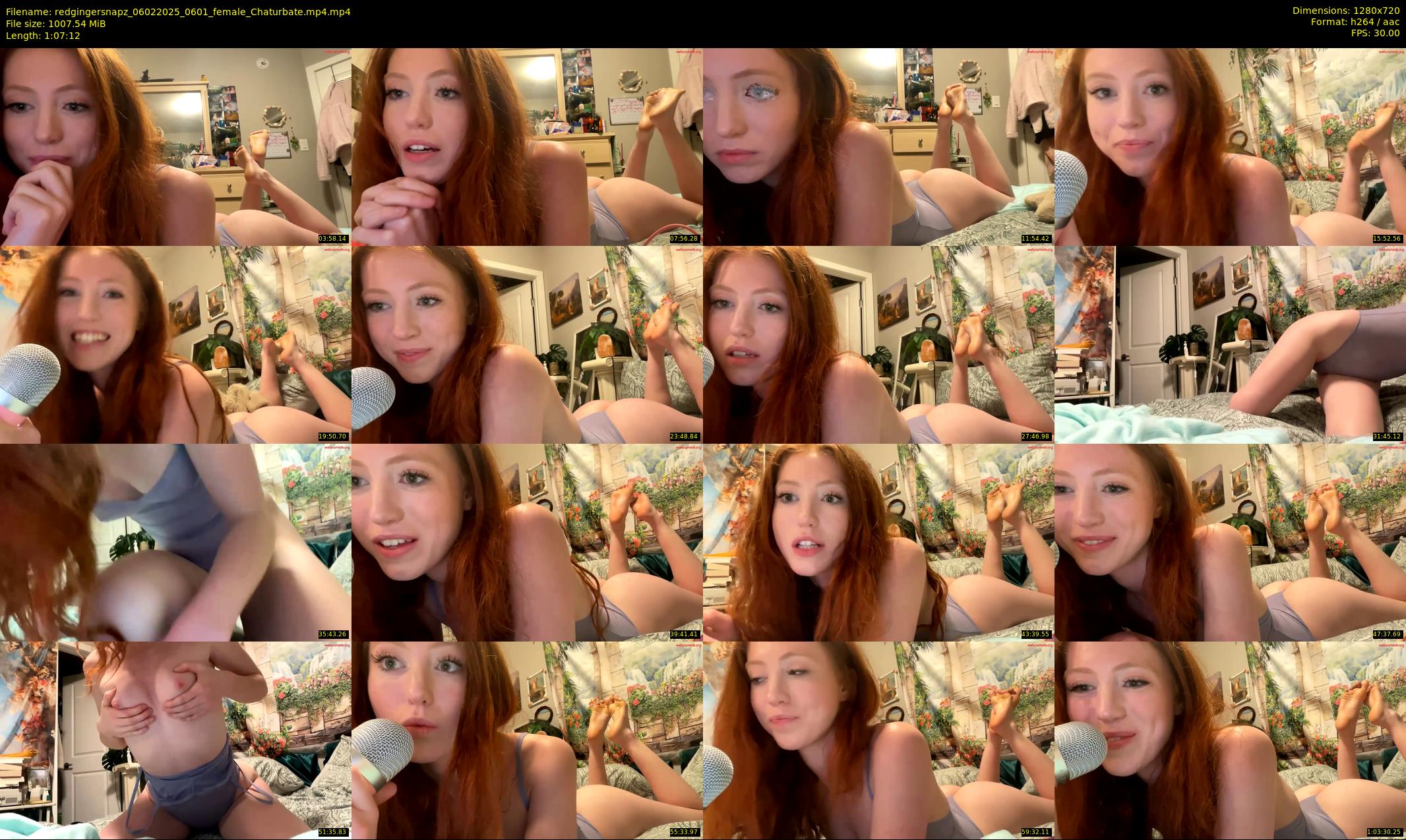redgingersnapz — 68 minute Chaturbate female cam show recording, 720p, Feb 6, 2025