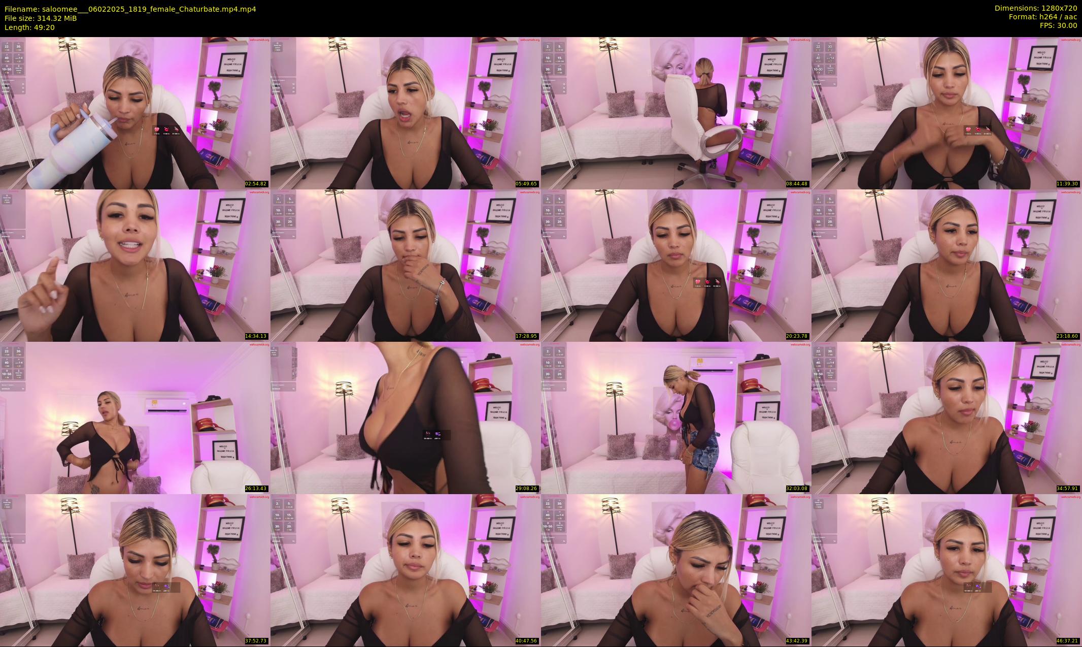 saloomee__ — 50 minute Chaturbate female cam show recording, 720p, Feb 6, 2025