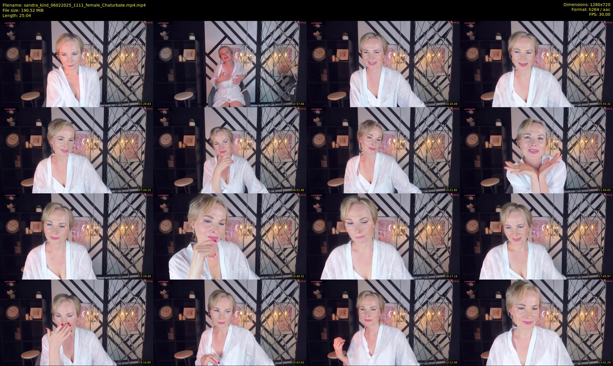 sandra_kind — 26 minute Chaturbate female cam show recording, 720p, Feb 6, 2025