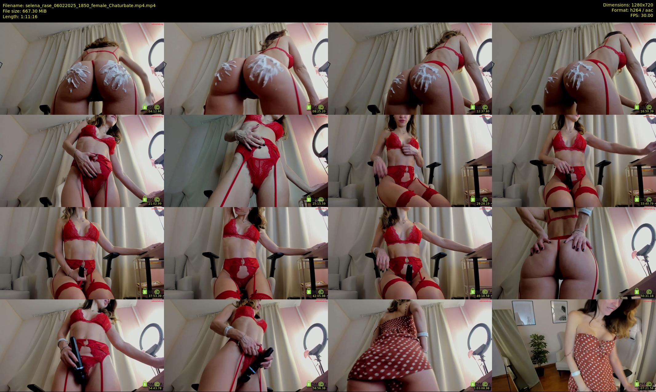 selena_rase — 72 minute Chaturbate female cam show recording, 720p, Feb 6, 2025
