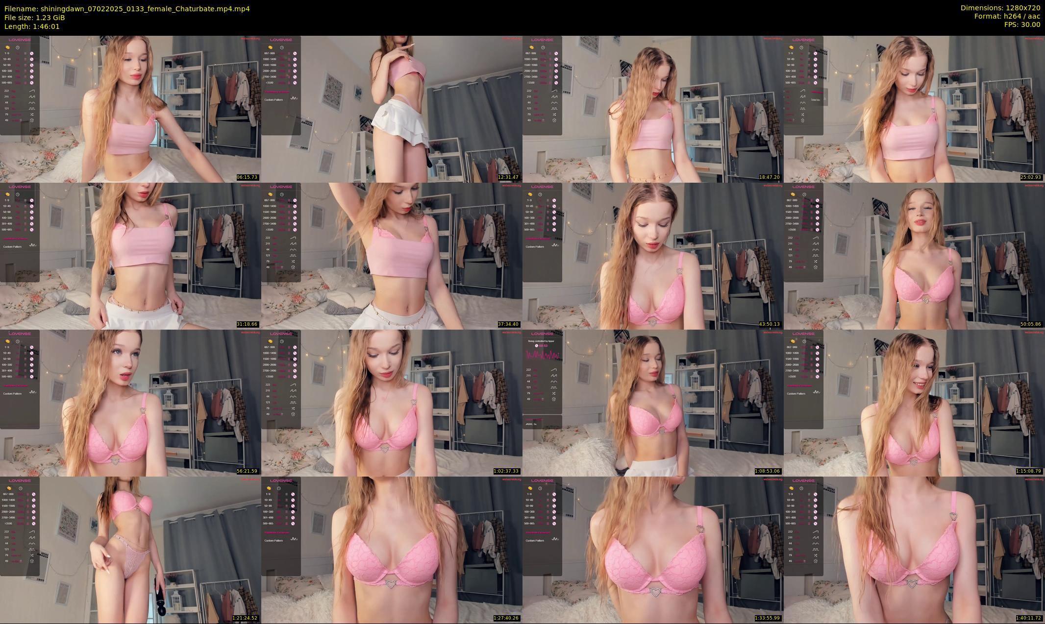 shiningdawn — 107 minute Chaturbate female cam show recording, 720p, Feb 7, 2025