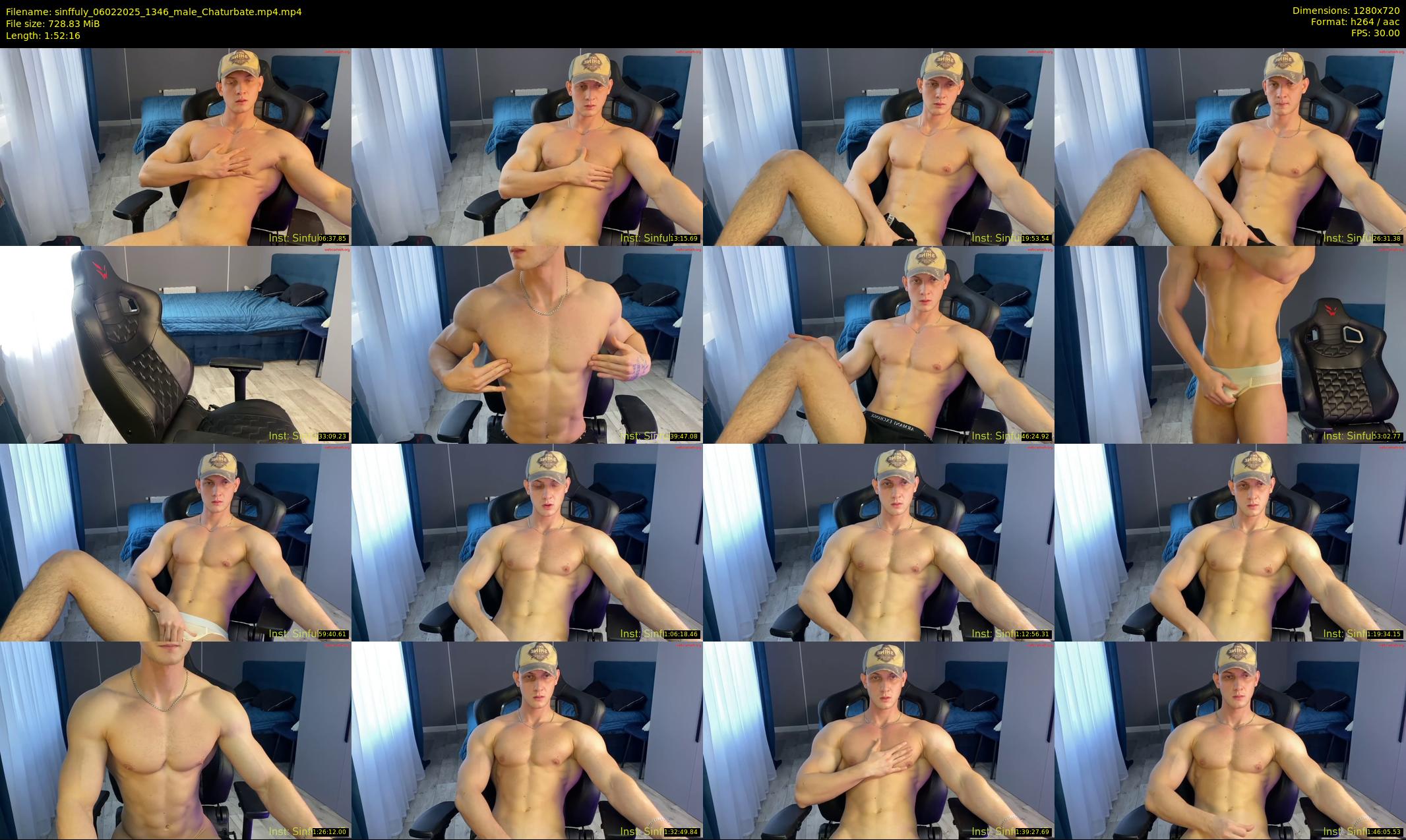 sinffuly — 113 minute Chaturbate male cam show recording, 720p, Feb 6, 2025