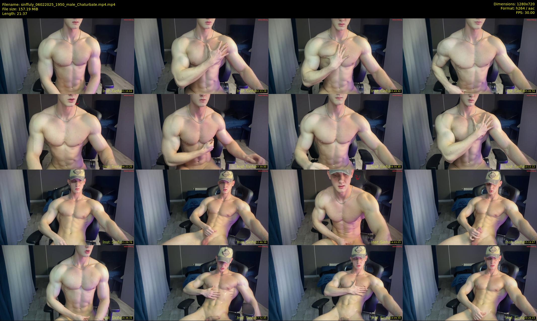 sinffuly — 22 minute Chaturbate male cam show recording, 720p, Feb 6, 2025