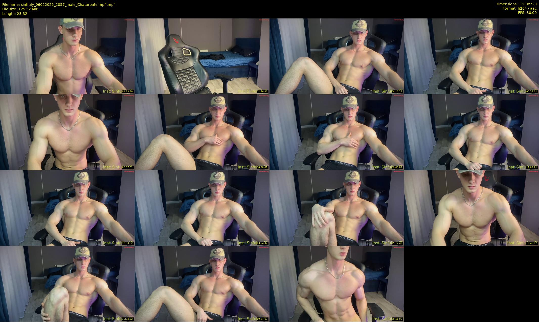 sinffuly — 24 minute Chaturbate male cam show recording, 720p, Feb 6, 2025