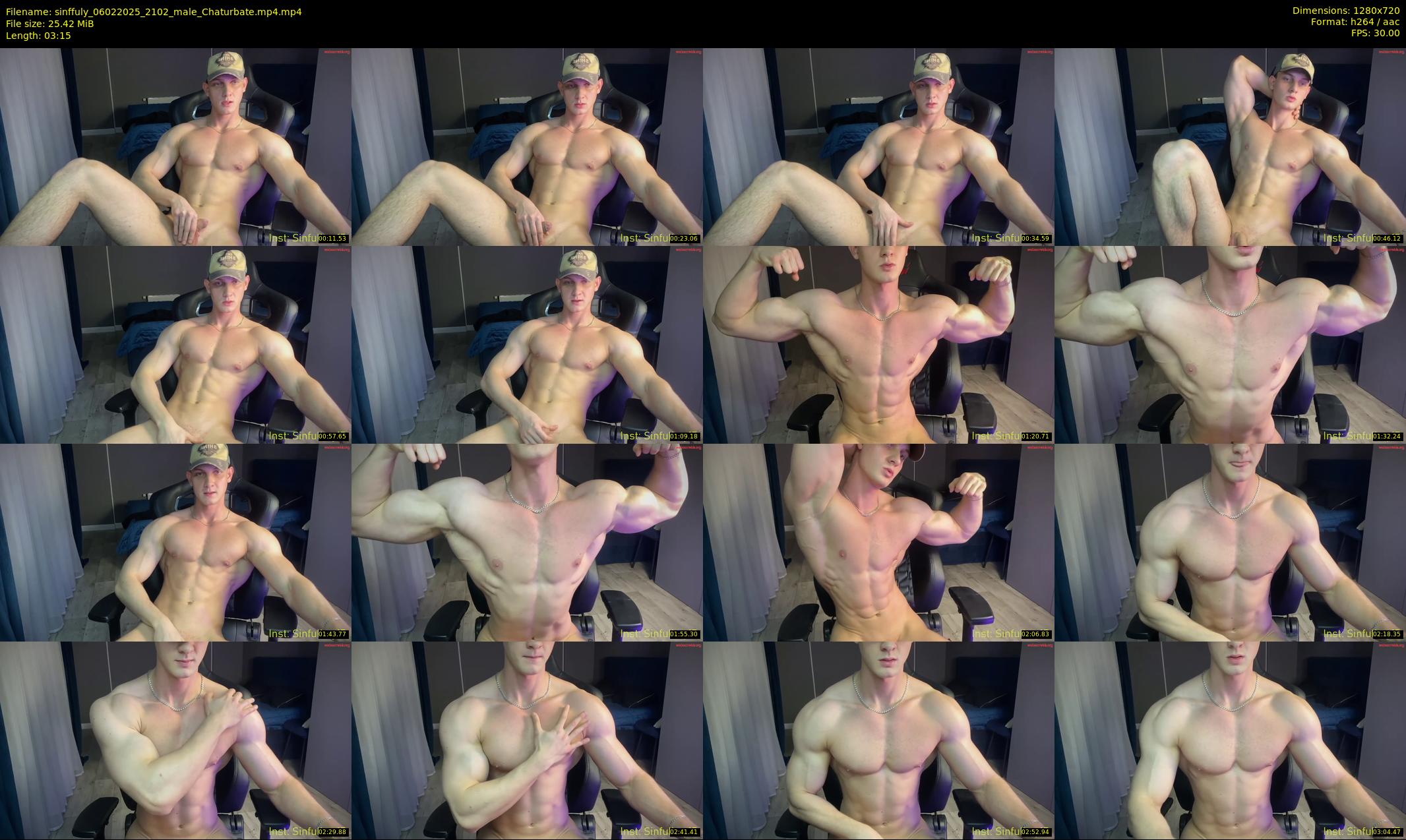 sinffuly — 4 minute Chaturbate male cam show recording, 720p, Feb 6, 2025