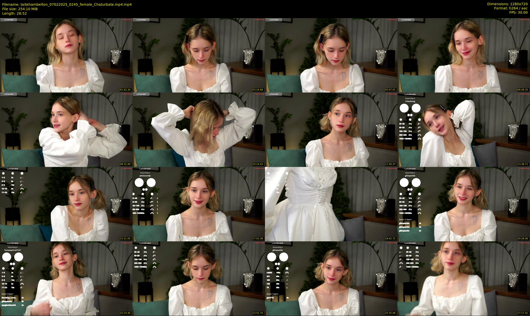 taitehambelton — 29 minute Chaturbate female cam show recording, 720p, Feb 7, 2025