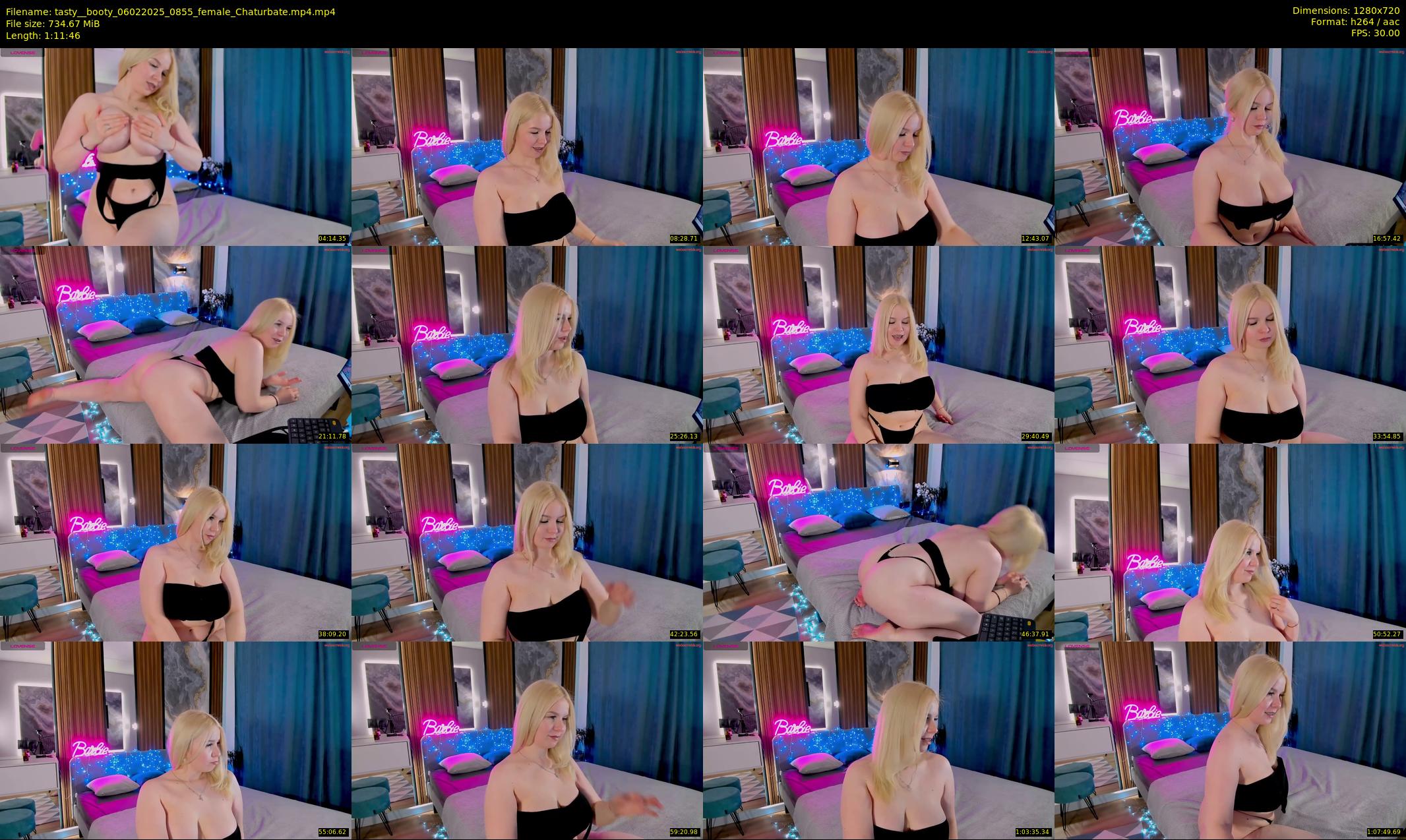 tasty__booty — 72 minute Chaturbate female cam show recording, 720p, Feb 6, 2025