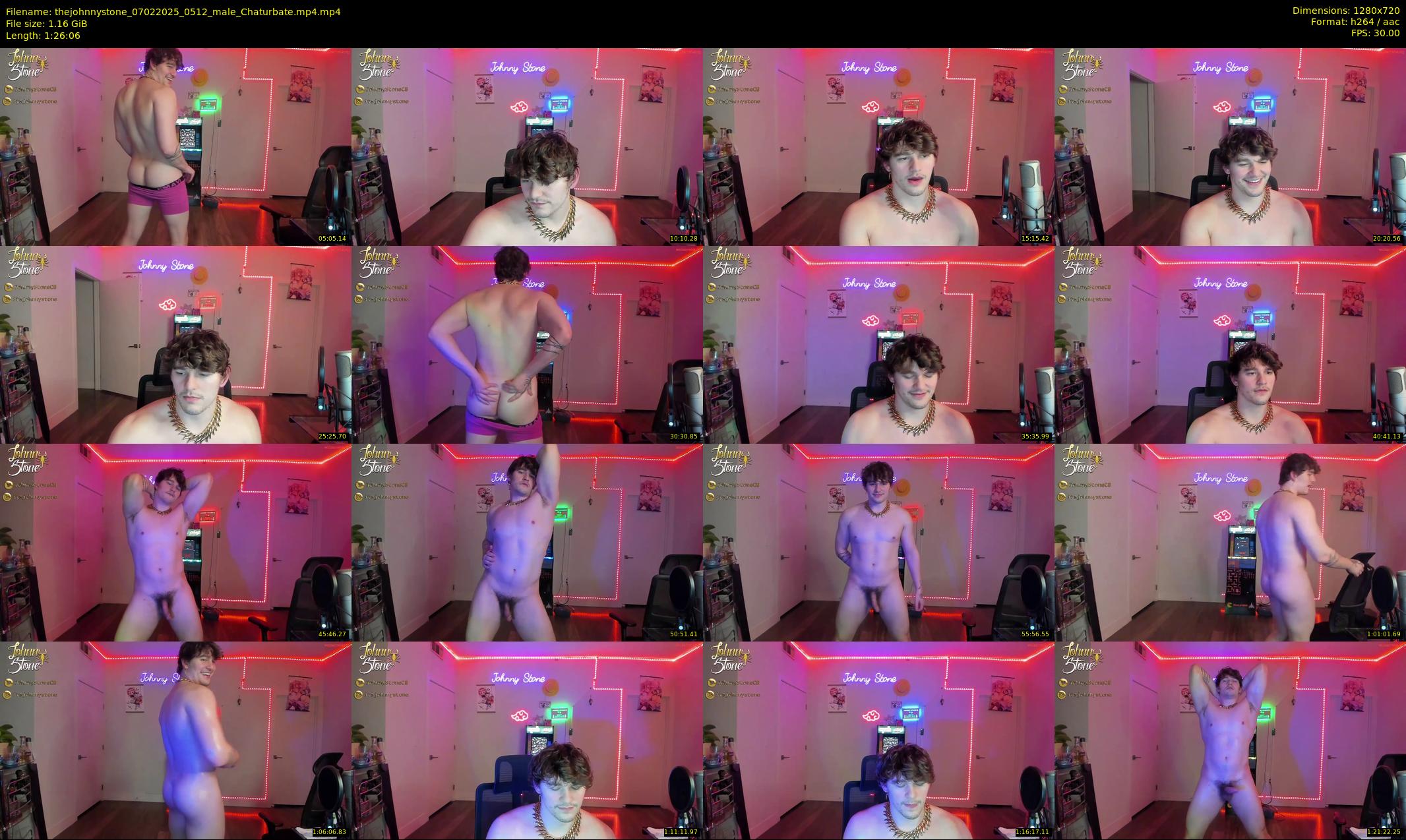 thejohnnystone — 87 minute Chaturbate male cam show recording, 720p, Feb 7, 2025