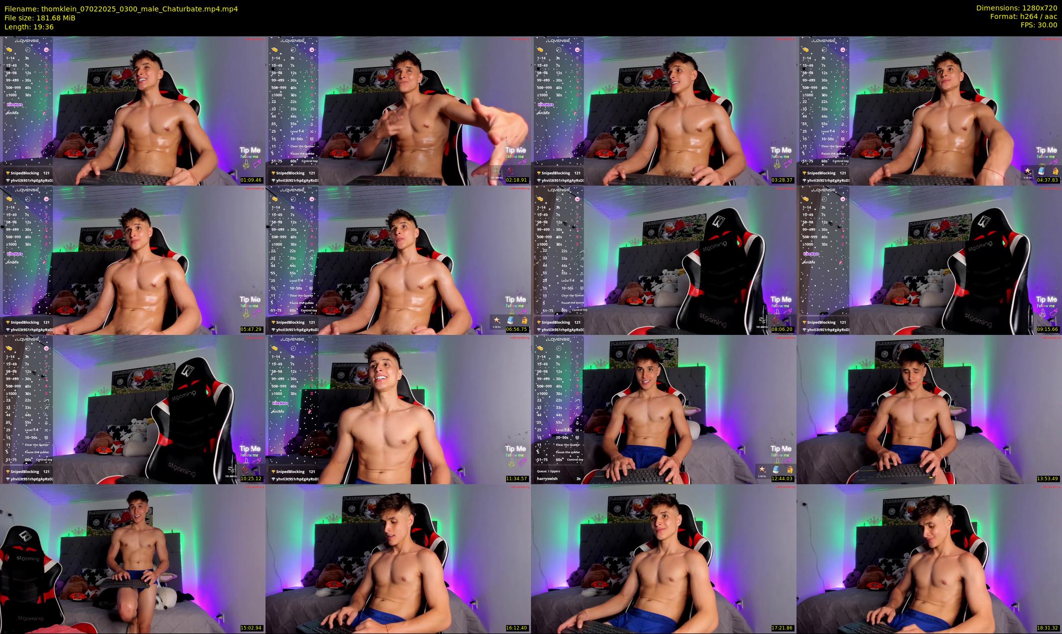 thomklein — 20 minute Chaturbate male cam show recording, 720p, Feb 7, 2025