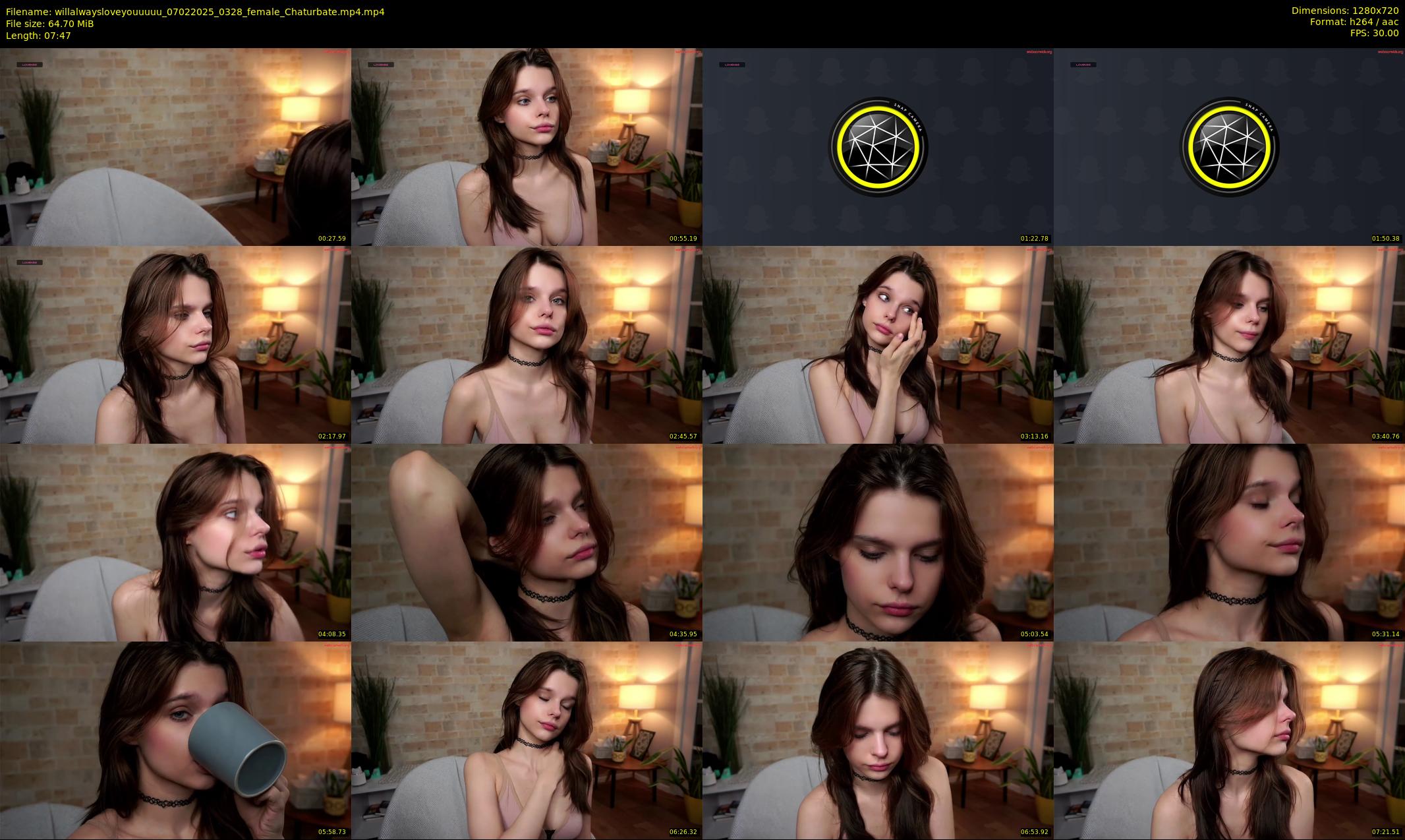 willalwaysloveyouuuuu — 8 minute Chaturbate female cam show recording, 720p, Feb 7, 2025