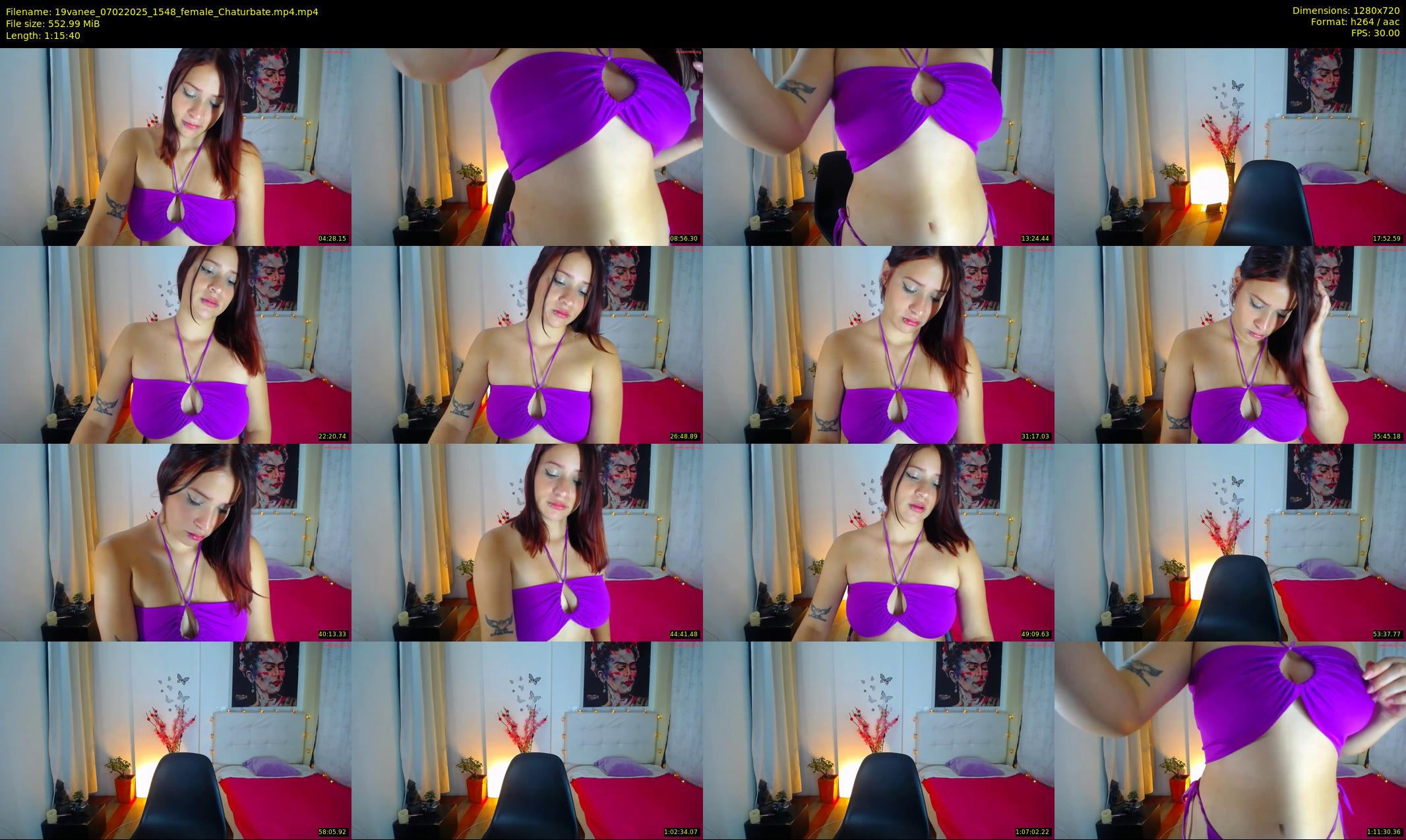 19vanee — 76 minute Chaturbate female cam show recording, 720p, Feb 7, 2025