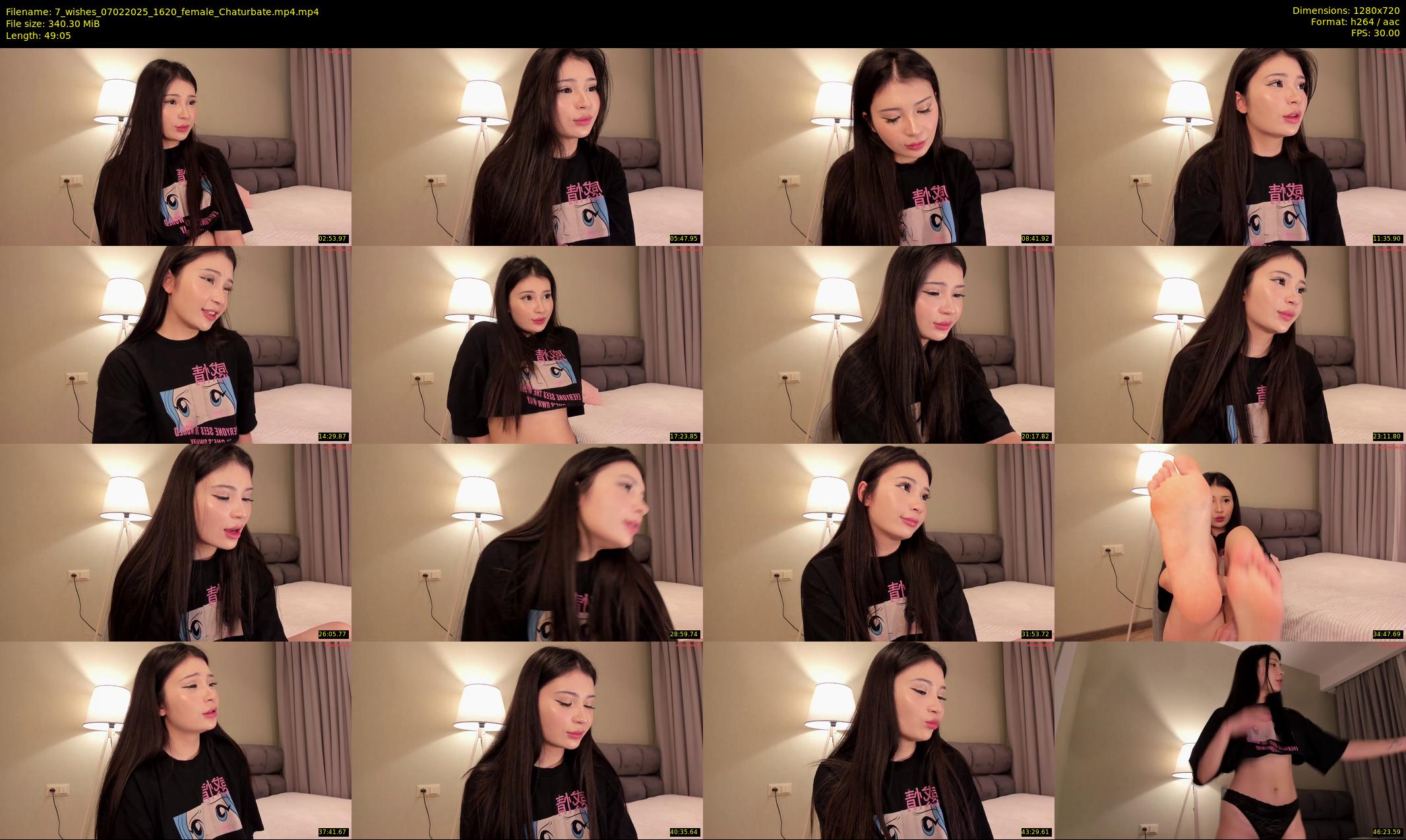 7_wishes — 50 minute Chaturbate female cam show recording, 720p, Feb 7, 2025