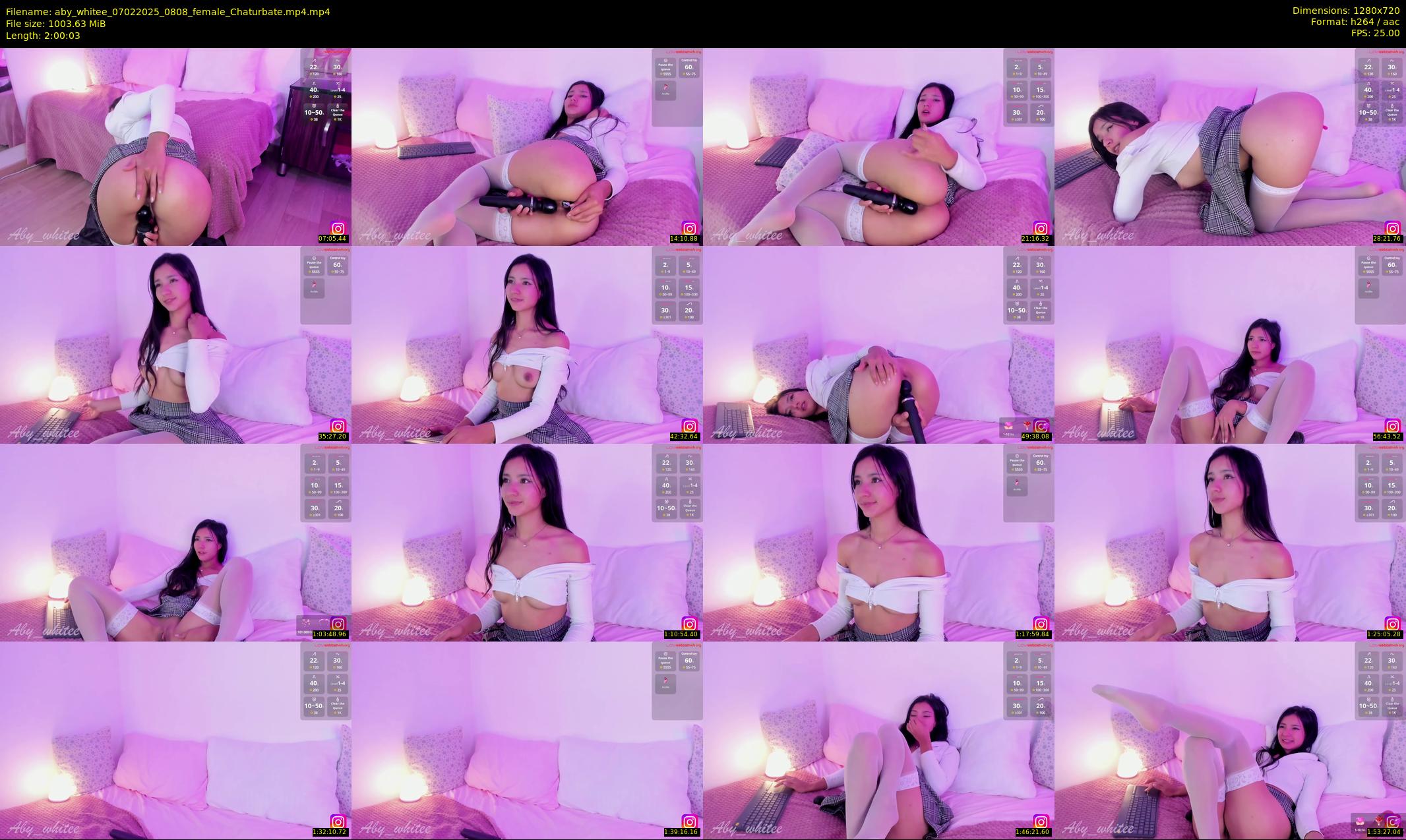aby_whitee — 121 minute Chaturbate female cam show recording, 720p, Feb 7, 2025