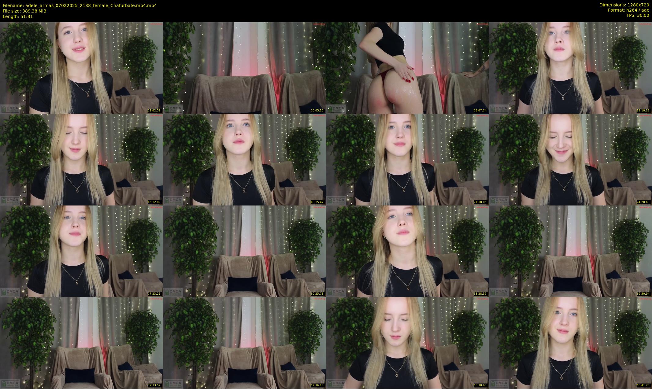 adele_armas — 52 minute Chaturbate female cam show recording, 720p, Feb 7, 2025