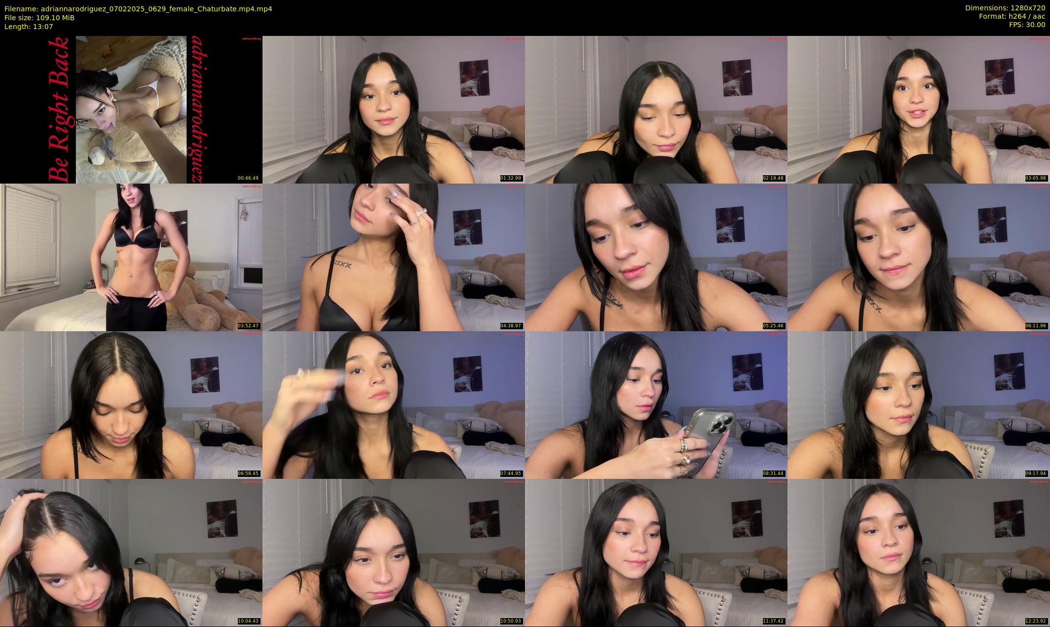 adriannarodriguez — 14 minute Chaturbate female cam show recording, 720p, Feb 7, 2025