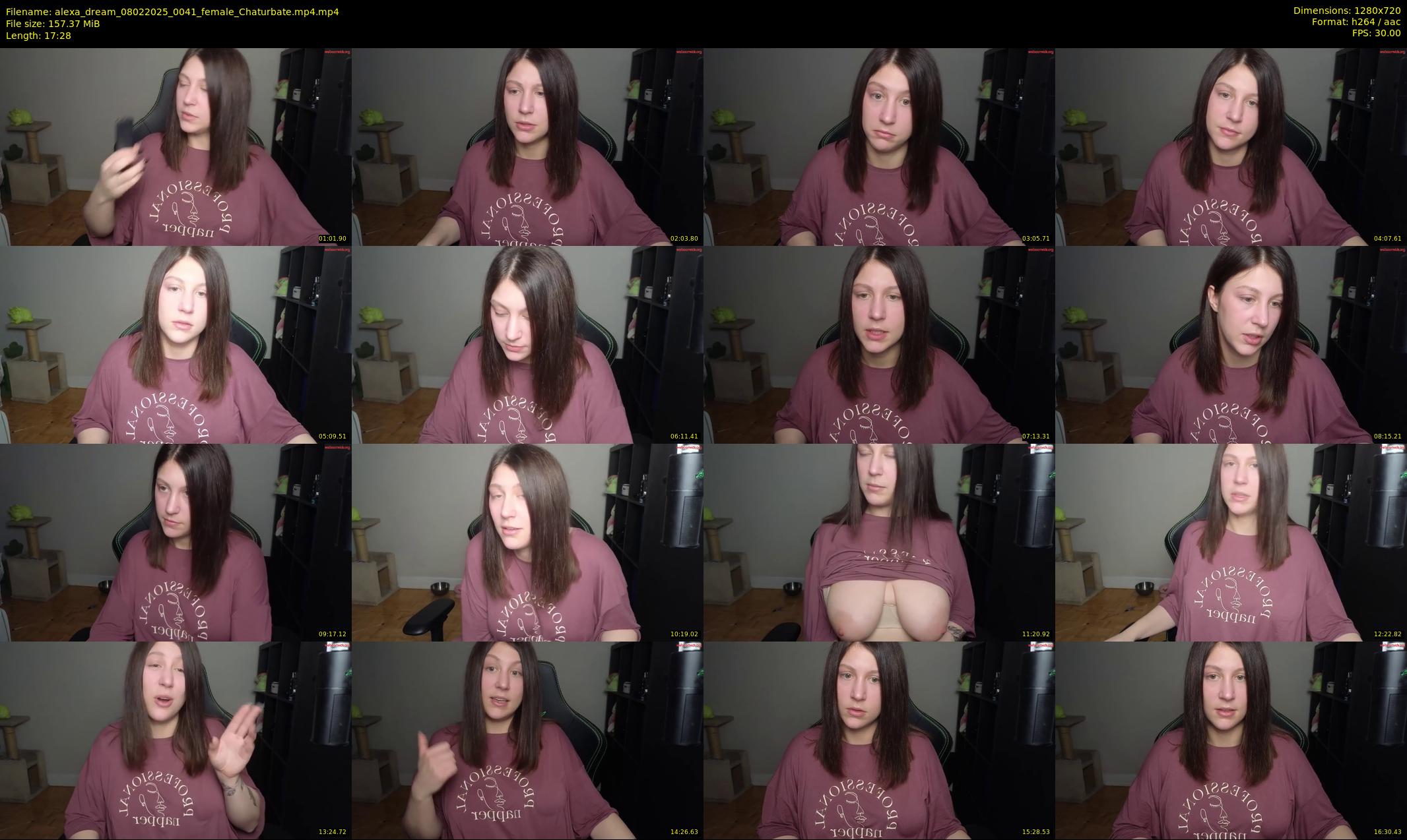 alexa_dream — 18 minute Chaturbate female cam show recording, 720p, Feb 8, 2025