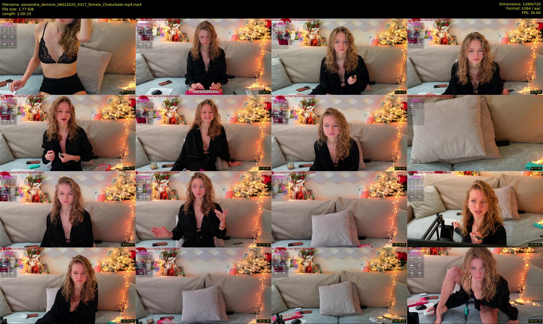 alexandra_demore — 121 minute Chaturbate female cam show recording, 720p, Feb 8, 2025