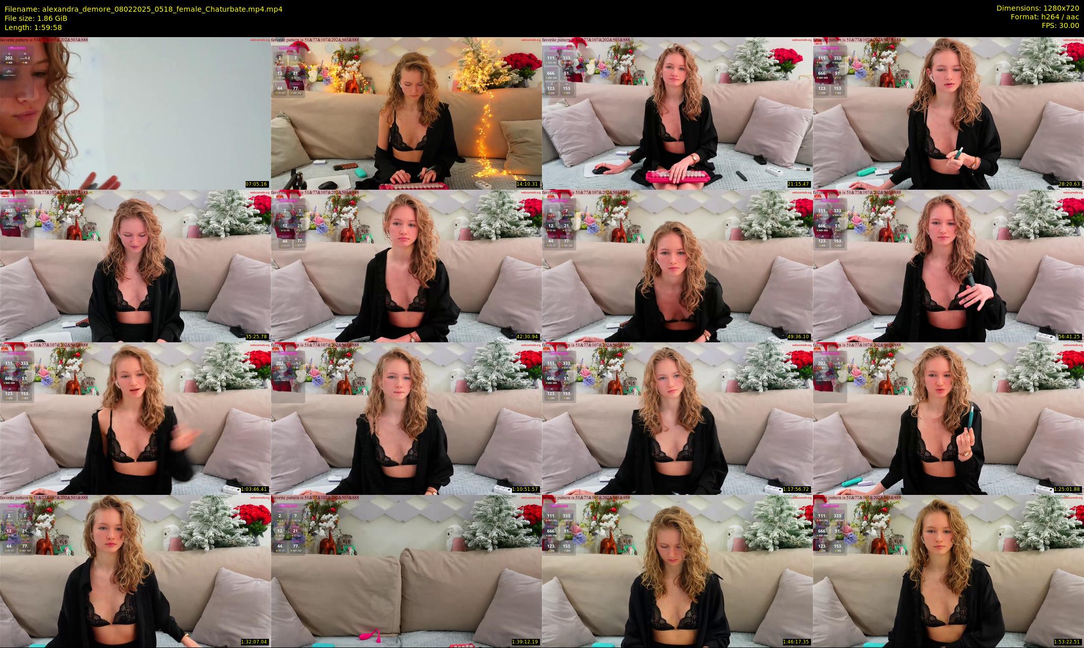 alexandra_demore — 120 minute Chaturbate female cam show recording, 720p, Feb 8, 2025